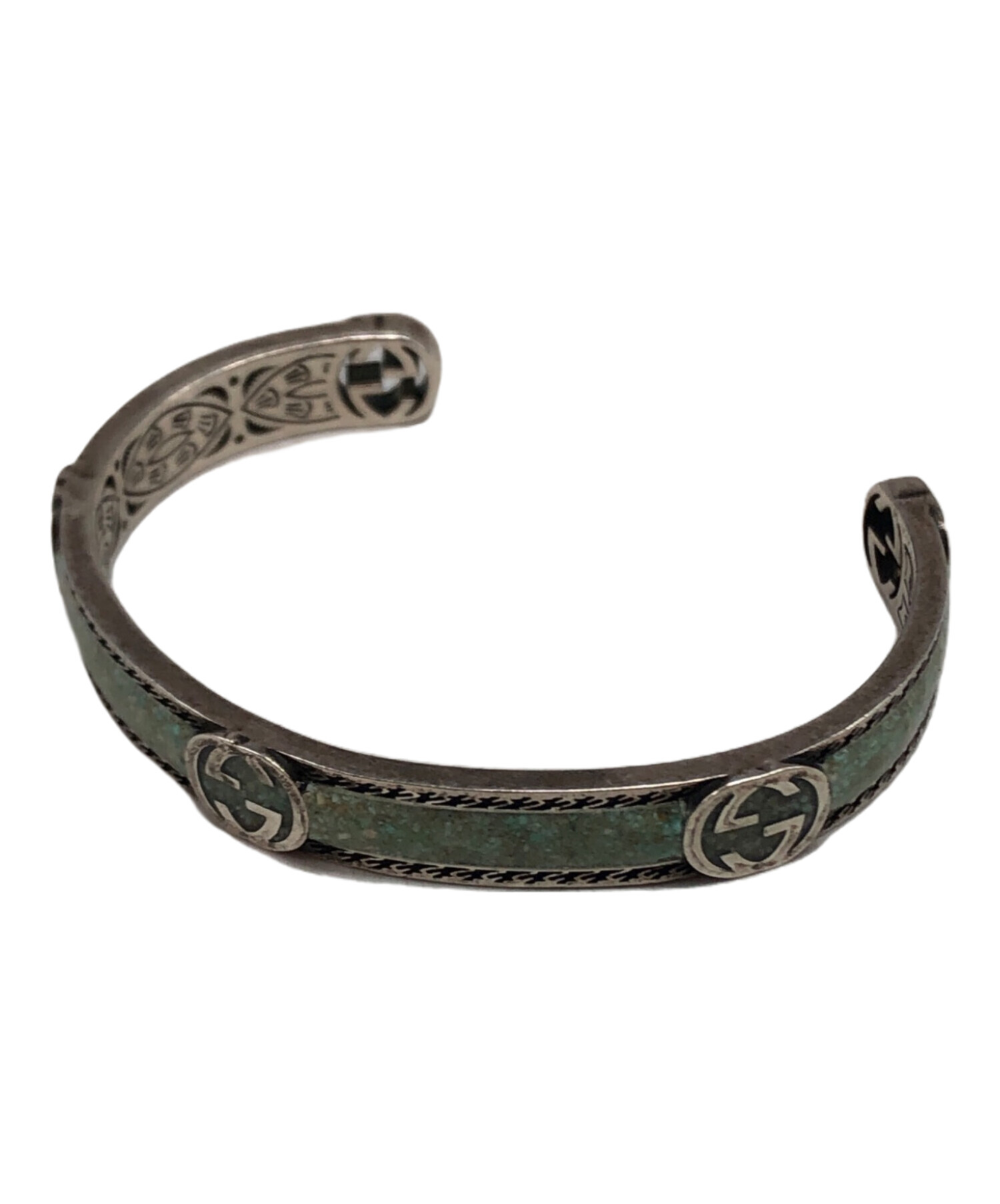 中古・古着通販】GUCCI (グッチ) インターロッキングG バングル ブルー
