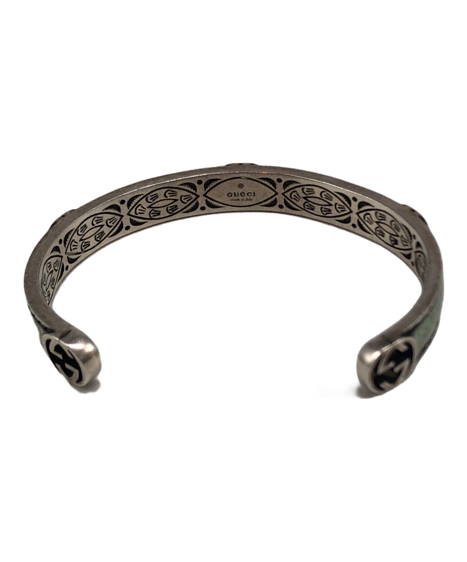 中古・古着通販】GUCCI (グッチ) インターロッキングG バングル ブルー