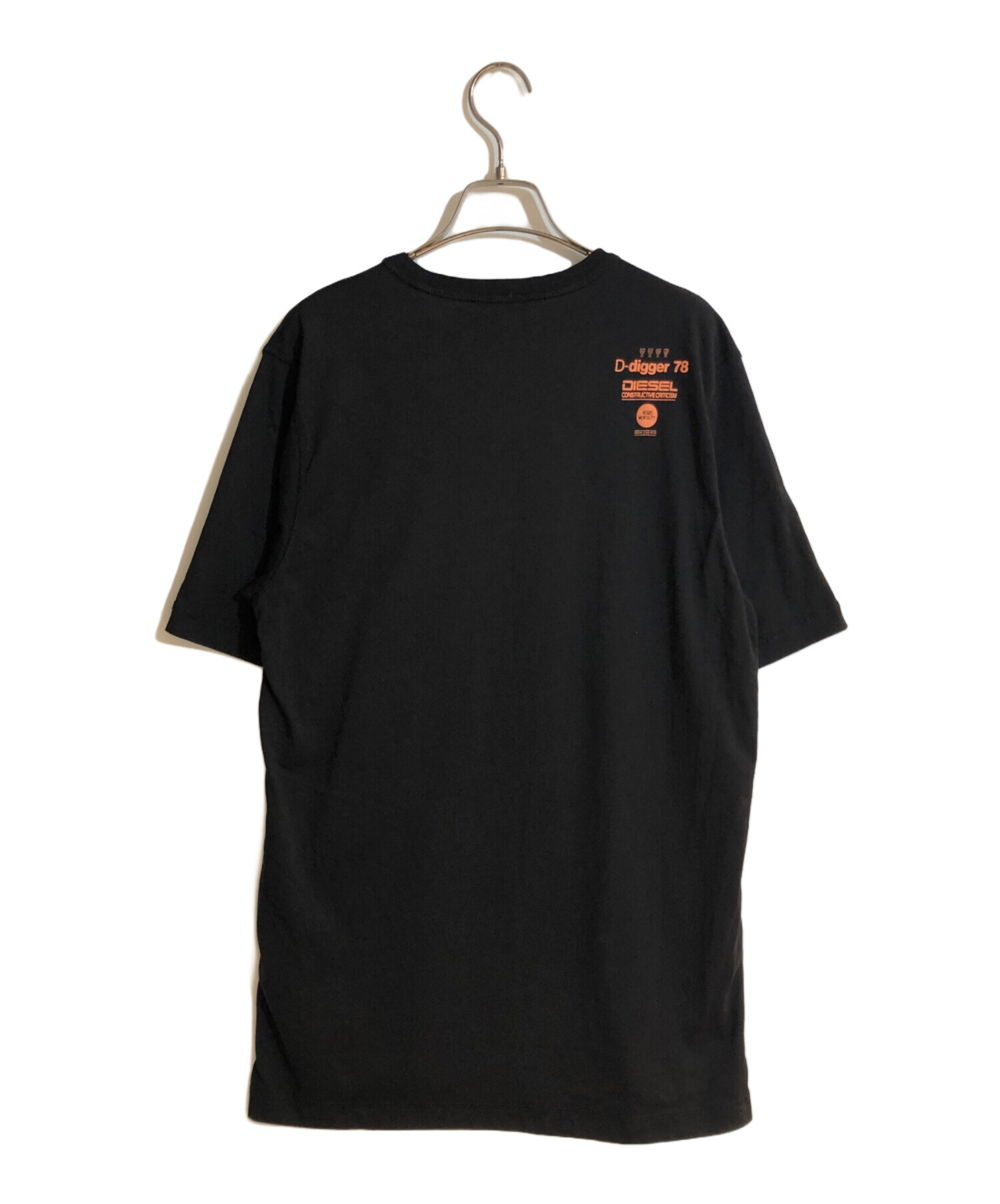 DIESEL ブラック Tシャツ Lサイズ Diesel D-digger 78 Tシャツ 