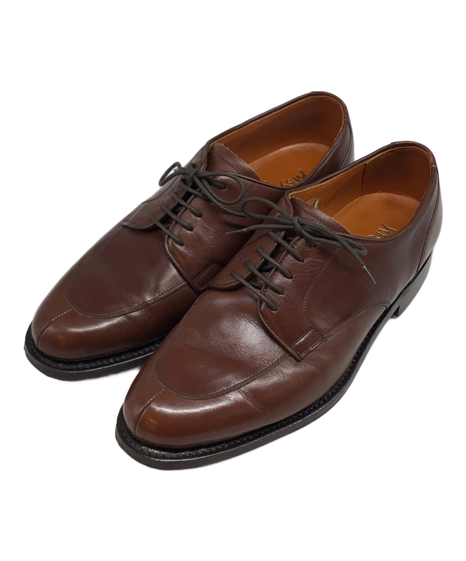 イヴサンローラン YSL 革靴 レザーシューズ ブラウン 茶 25.5 中古・古着通販】Yves Saint Laurent (イヴサンローラン) U