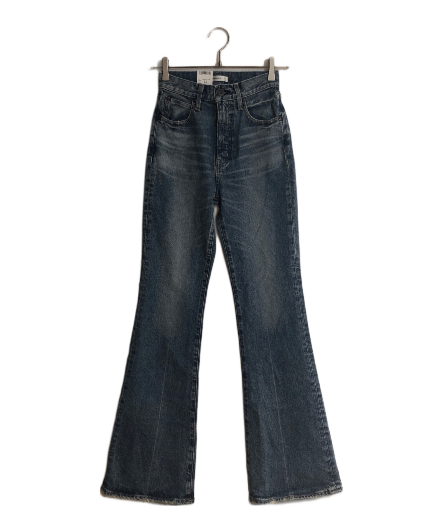 中古・古着通販】moussy (マウジー) MVS FLARE(L) インディゴ サイズ