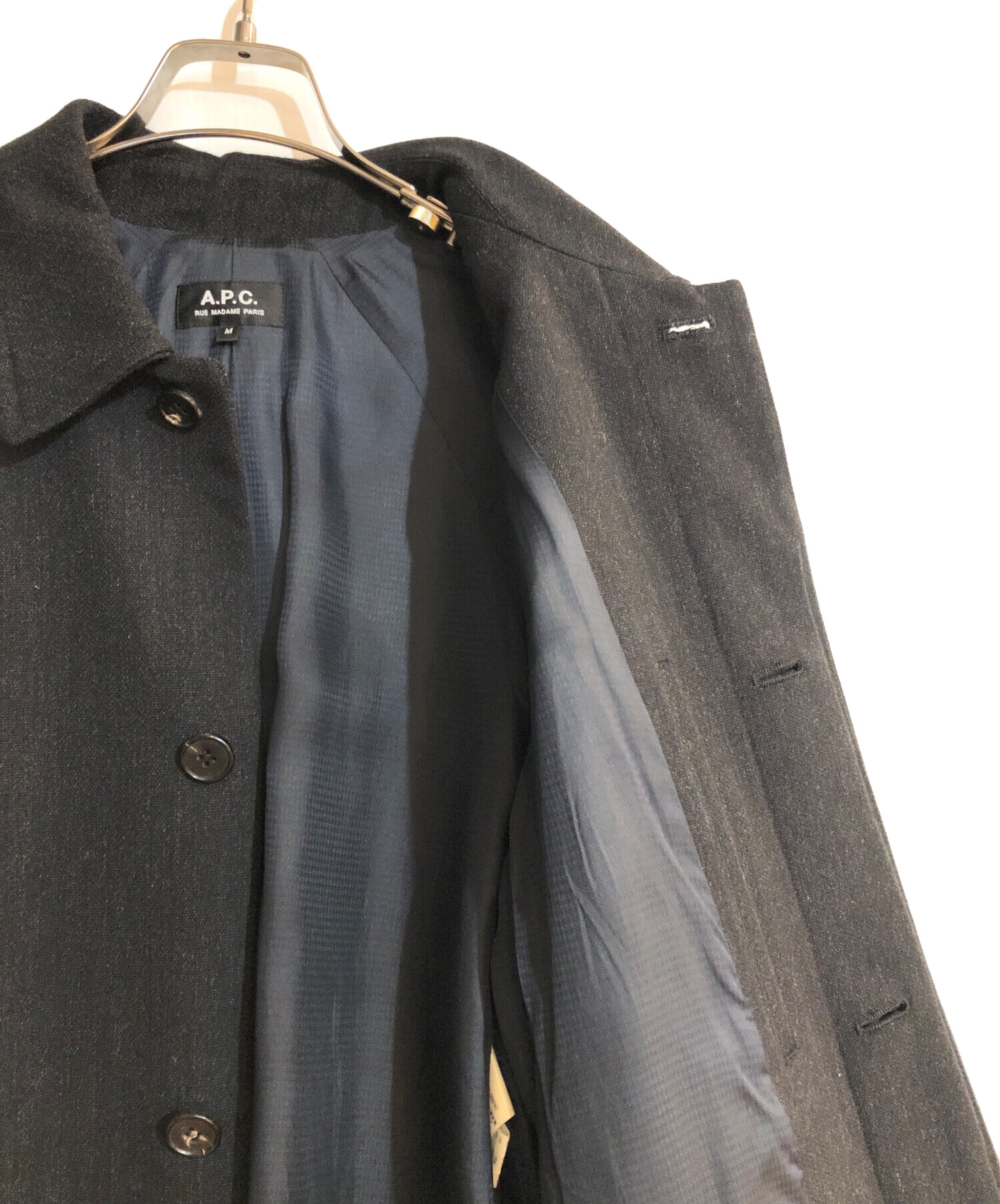 中古・古着通販】A.P.C. (アーペーセー) コットンウールステンカラー