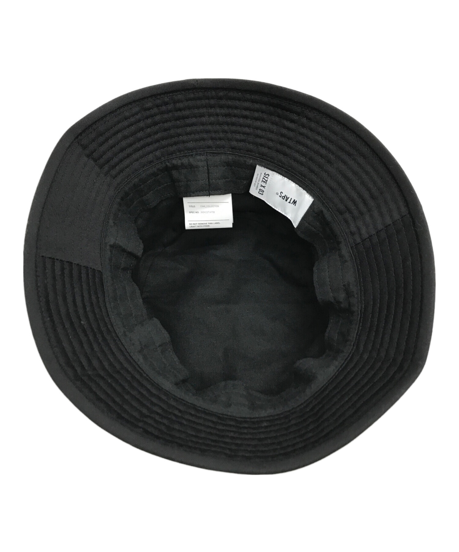 WTAPS BUCKET 01 HAT CTPL TWILL BLACK L→ハ WTAPS BUCKET 01 HAT CTPL TWILL BLACK M最安 WTAPS BUCKET 01 HAT