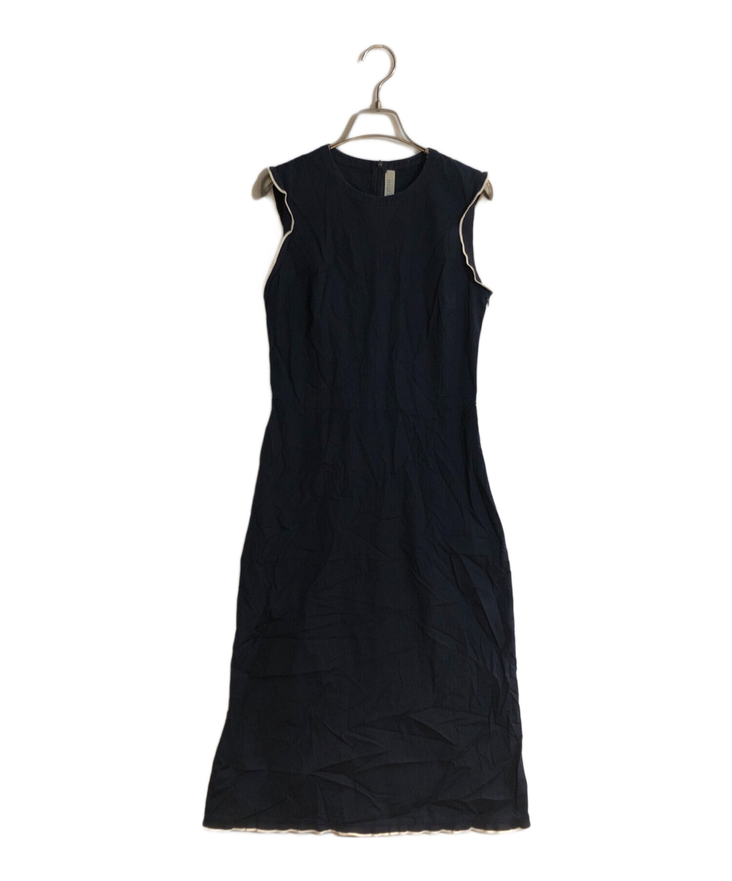 MIU MIU ミュウミュウ　ノースリーブワンピース　コットンワンピース　40 MIU MIU ミュウミュウ ノースリーブワンピース コットン