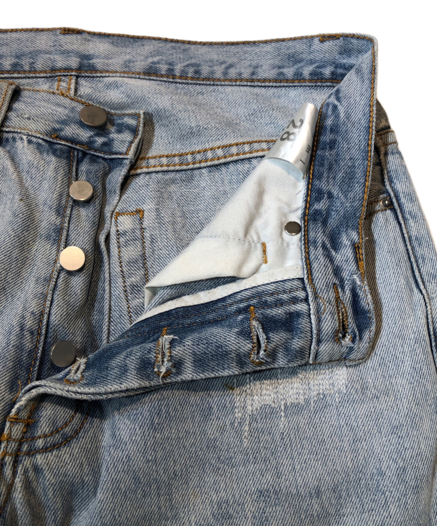 中古・古着通販】mnml (ミニマル) B424 Patch Flare Denim インディゴ 