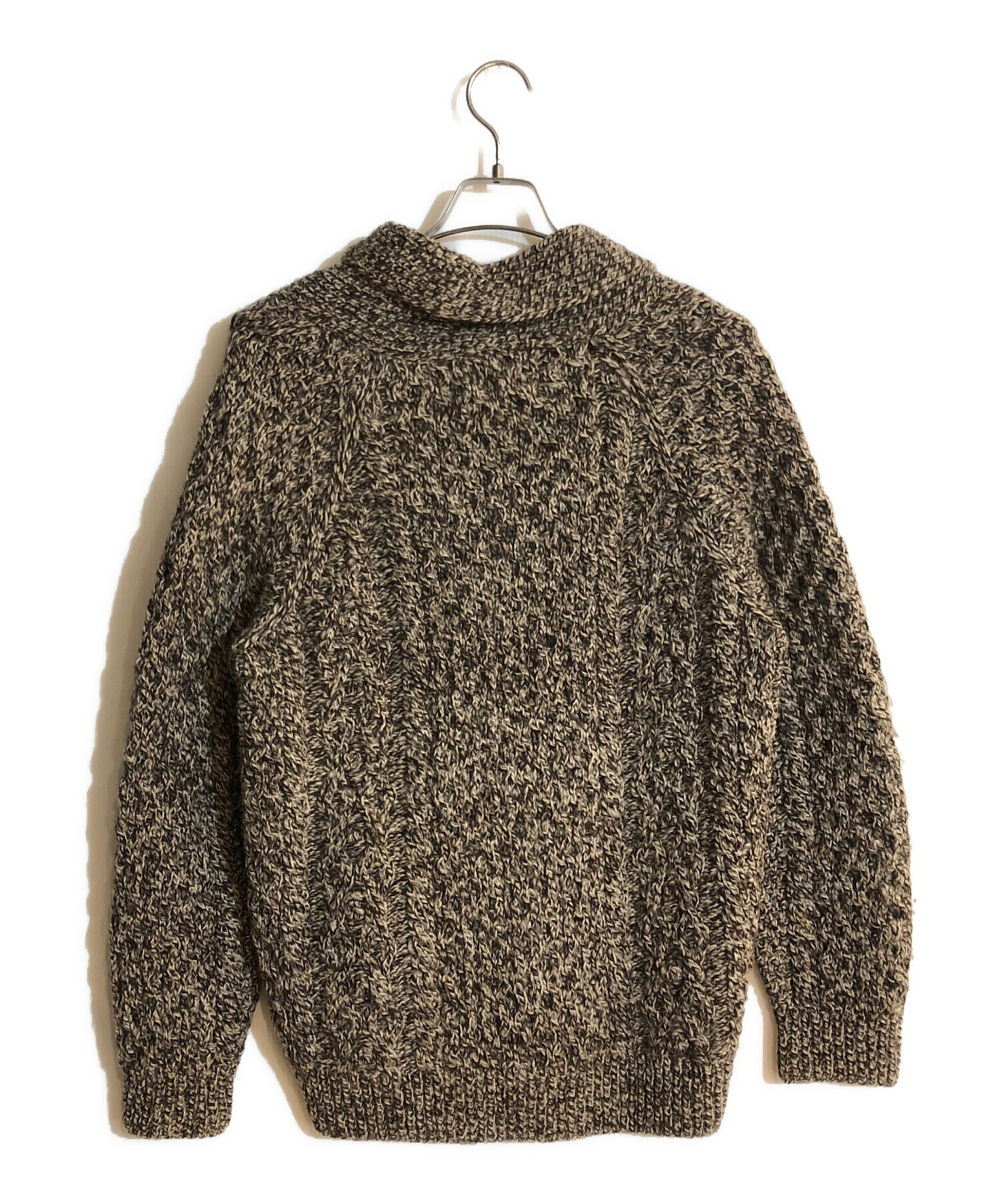 INVERALLAN 1A 茶タグ インバーアラン 公式通販 KNIT CREW-NECK 英国製 