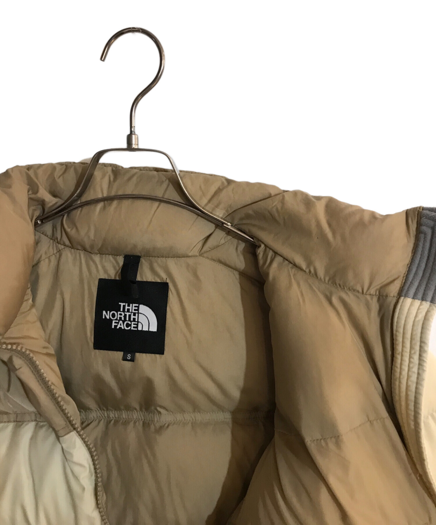 希少ノースフェイス ヌプシジャケット NDW92232 ケルプタン×グラベル　M ndw92232-kg_01.jpg