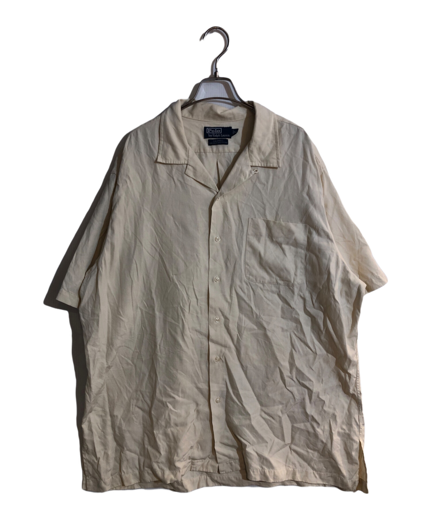 Ralph Lauren オープンカラーシャツ XL コットン シルク 【公式通販】