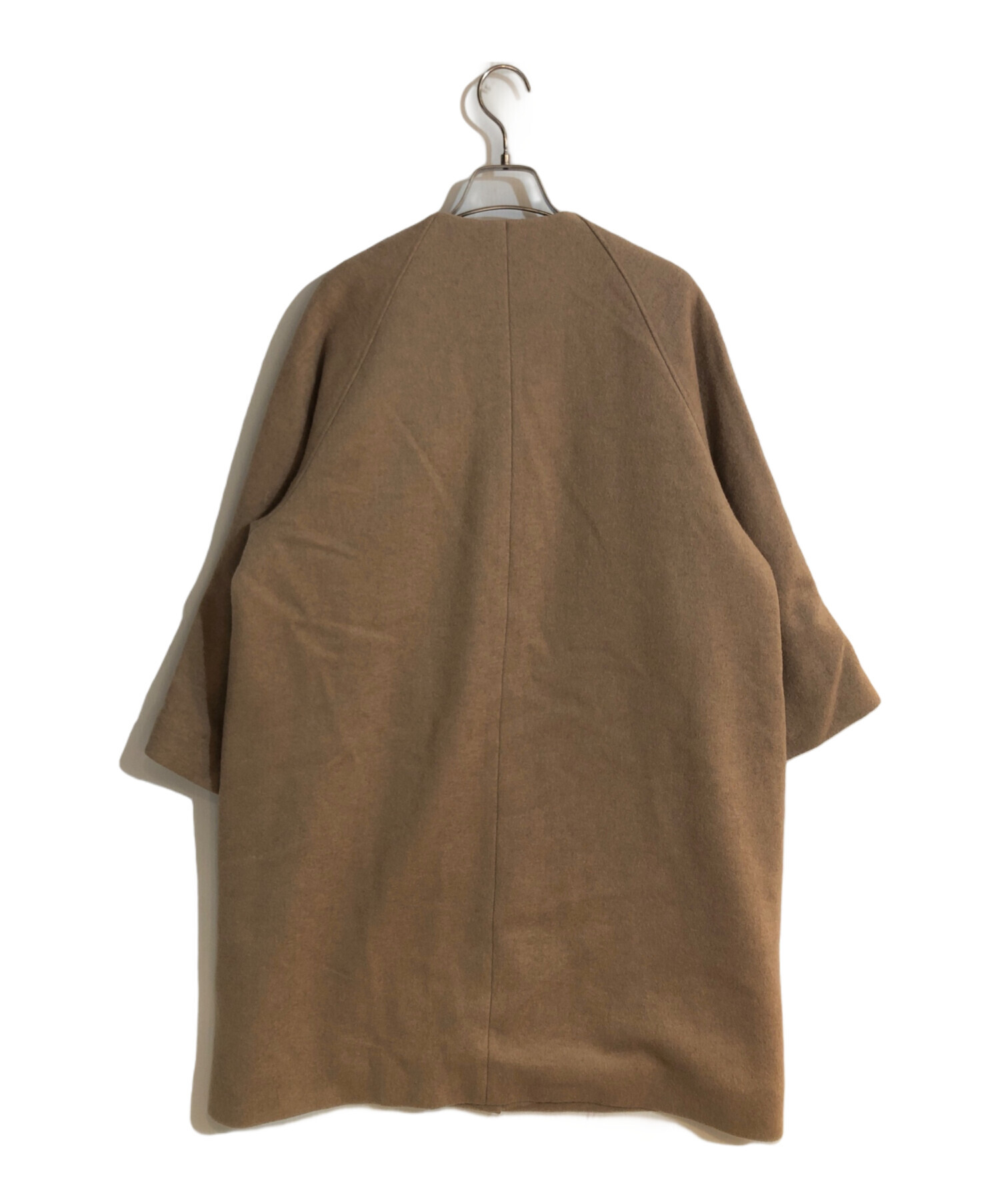 中古・古着通販】BEARDSLEY (ビアズリー) ノーカラーコート ベージュ