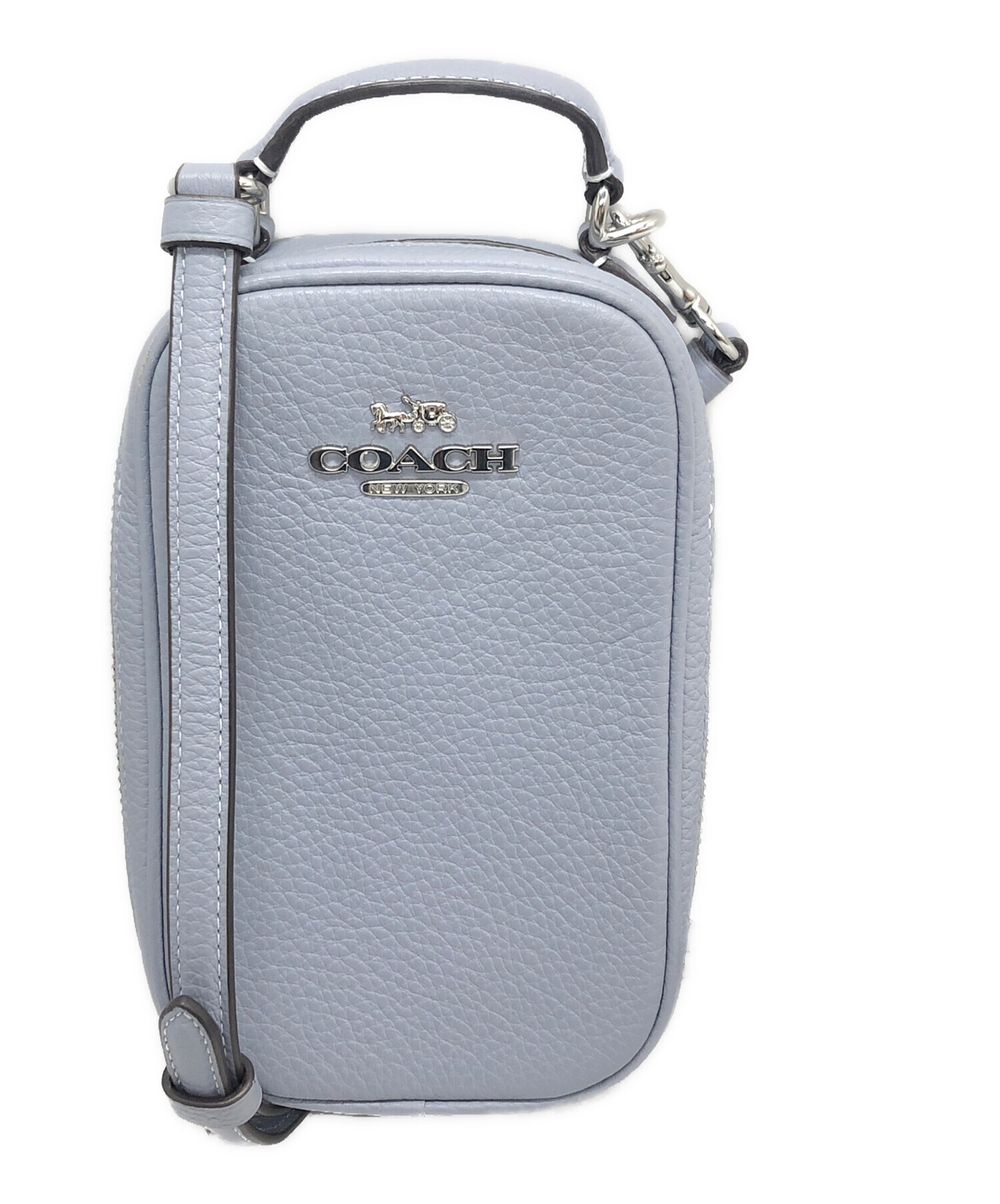 中古・古着通販】COACH (コーチ) エヴァ フォーン クロスボディ ブルー