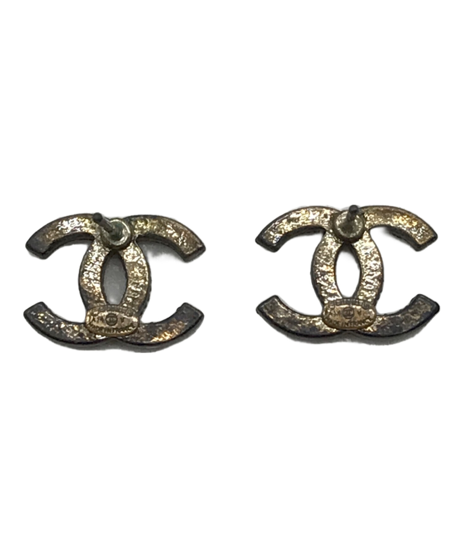 中古・古着通販】CHANEL (シャネル) ラインストーンココマークピアス