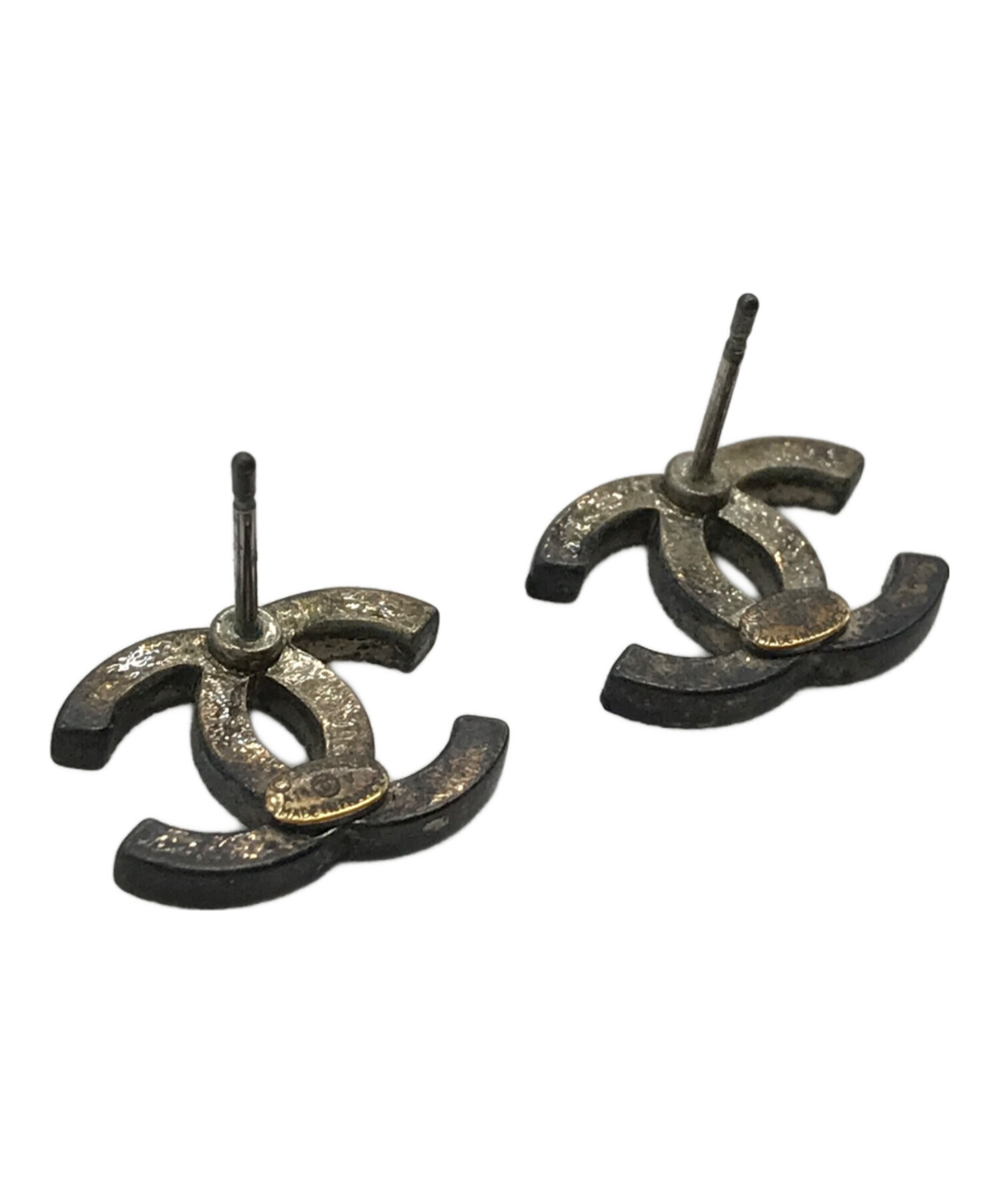 中古・古着通販】CHANEL (シャネル) ラインストーンココマークピアス