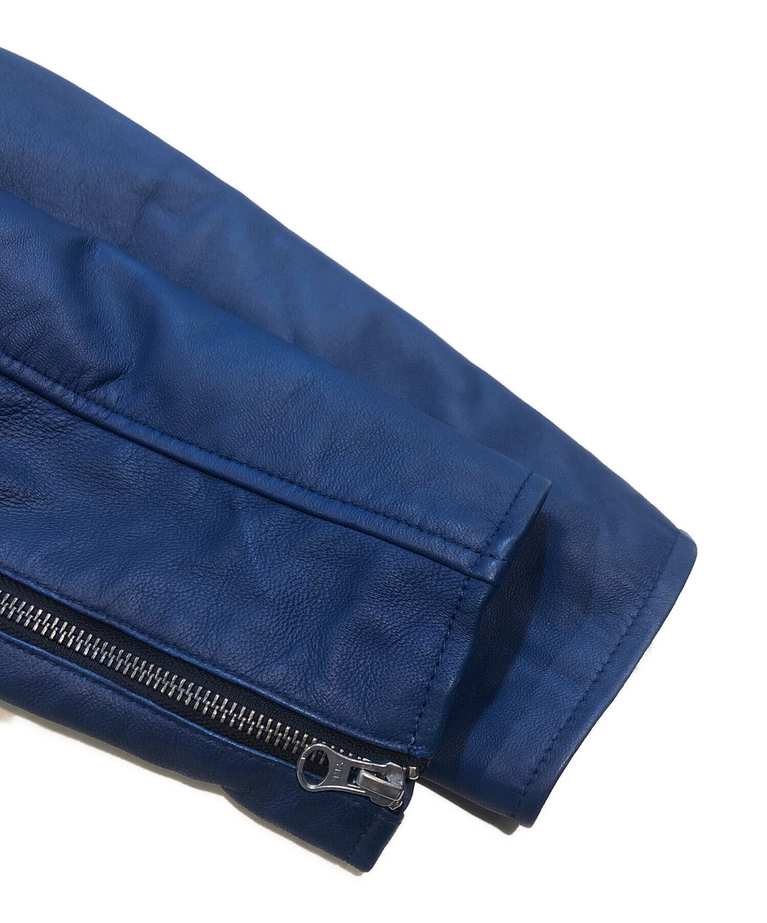 ◎希少カラー ブルー✨ FREEDOM フリーダム ダブルライダース ラムレザー 中古・古着通販】freedom (フリーダム) ダブルライダース