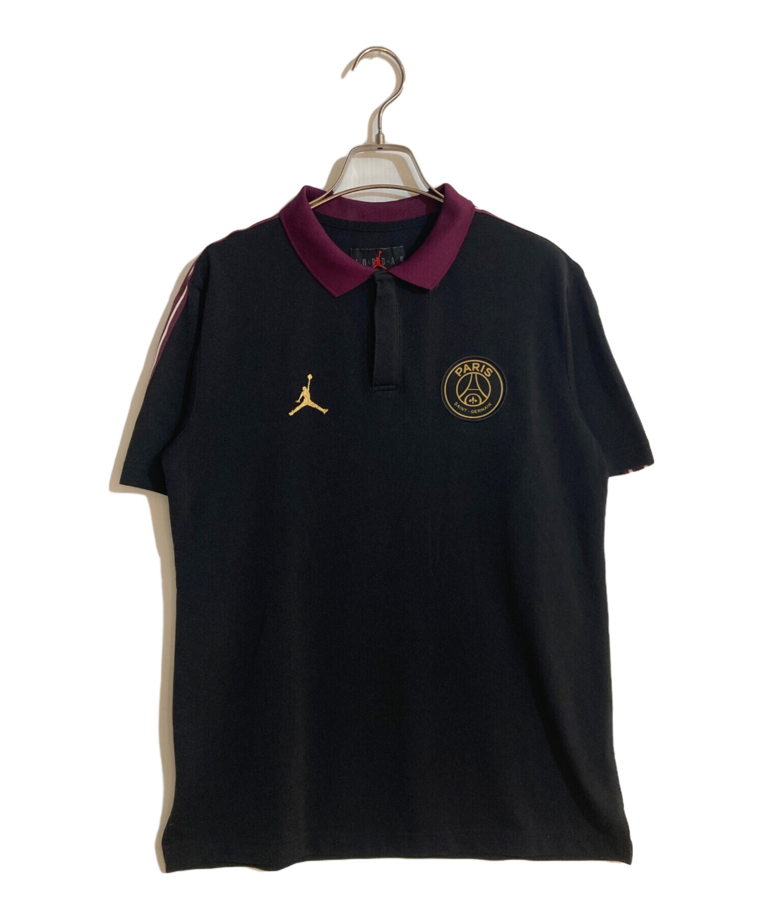 中古・古着通販】JORDAN (ジョーダン) PSG TAPED ポロ ブラック サイズ 