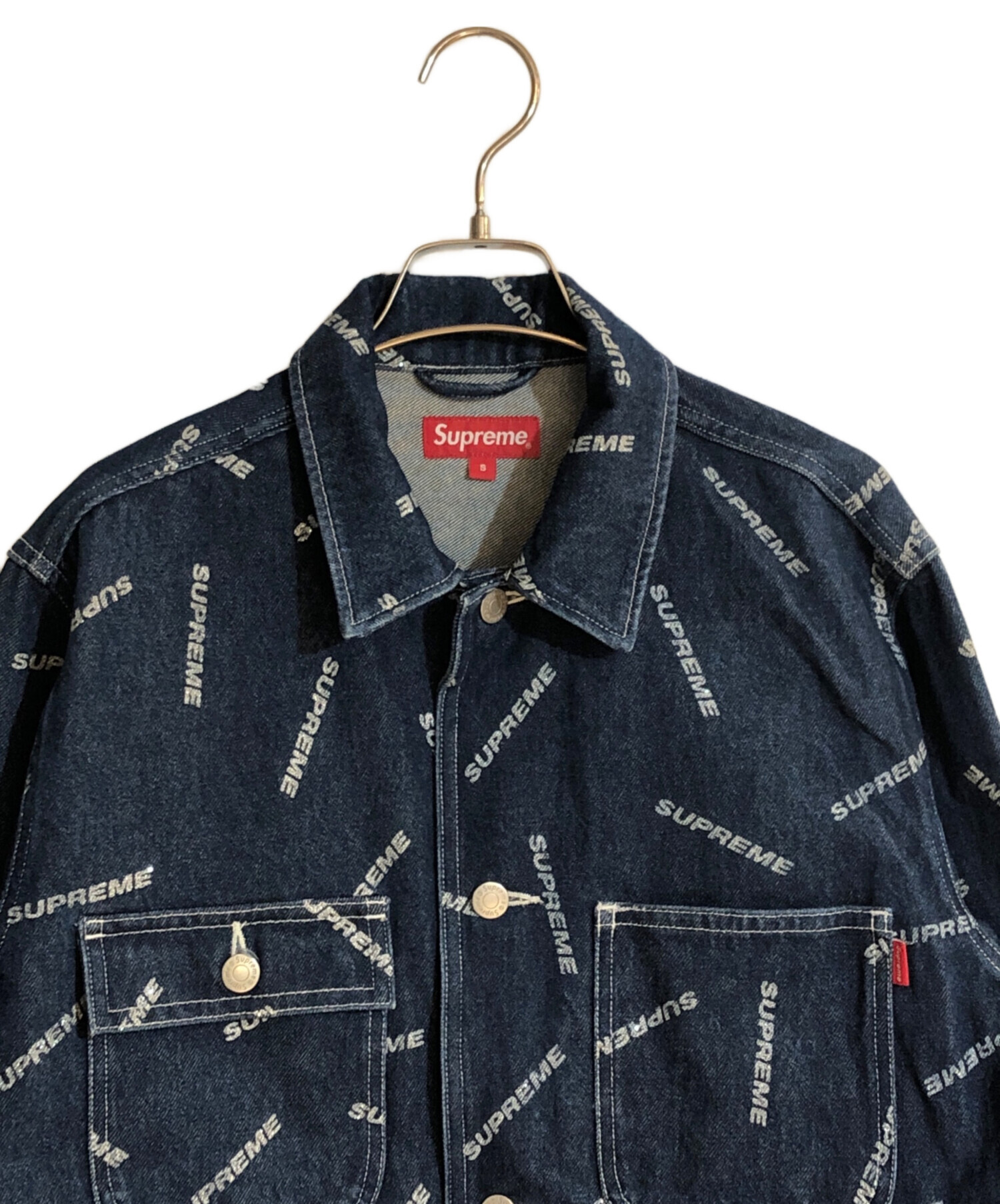 中古・古着通販】Supreme (シュプリーム) 17SS Denim Logo Chore Coat