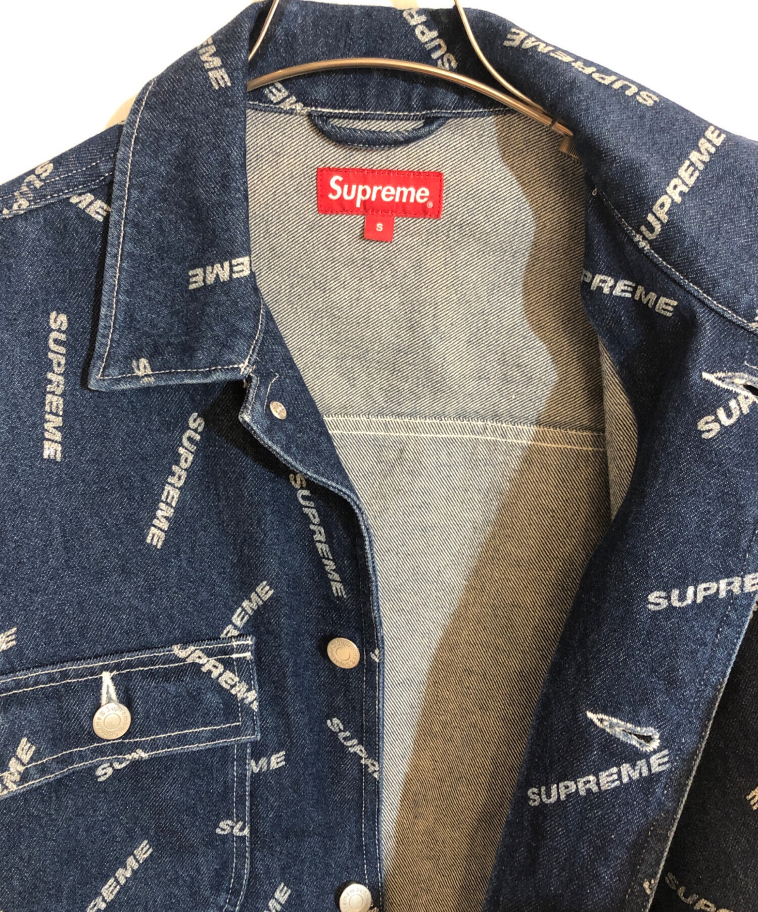 中古・古着通販】Supreme (シュプリーム) 17SS Denim Logo Chore Coat