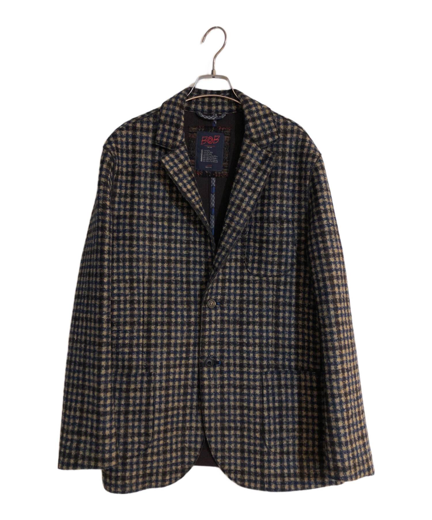 中古・古着通販】BOB (ボブ) ガンクラブチェック テーラードジャケット