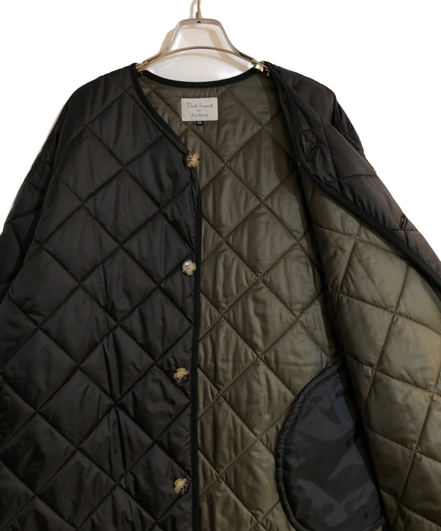 中古・古着通販】Le minor (ルミノア) 高密度タフタ キルティングノー