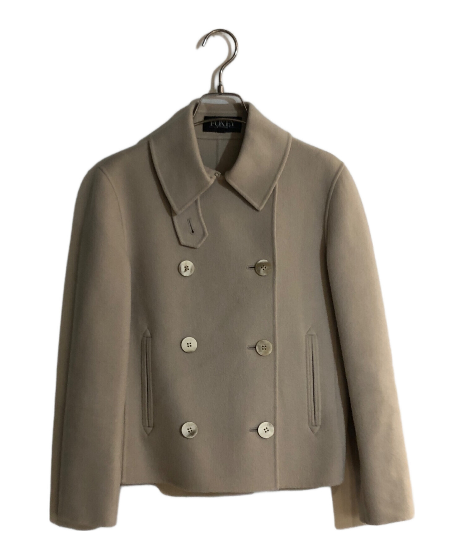 中古・古着通販】FOXEY (フォクシー) カシミヤPコート ベージュ サイズ