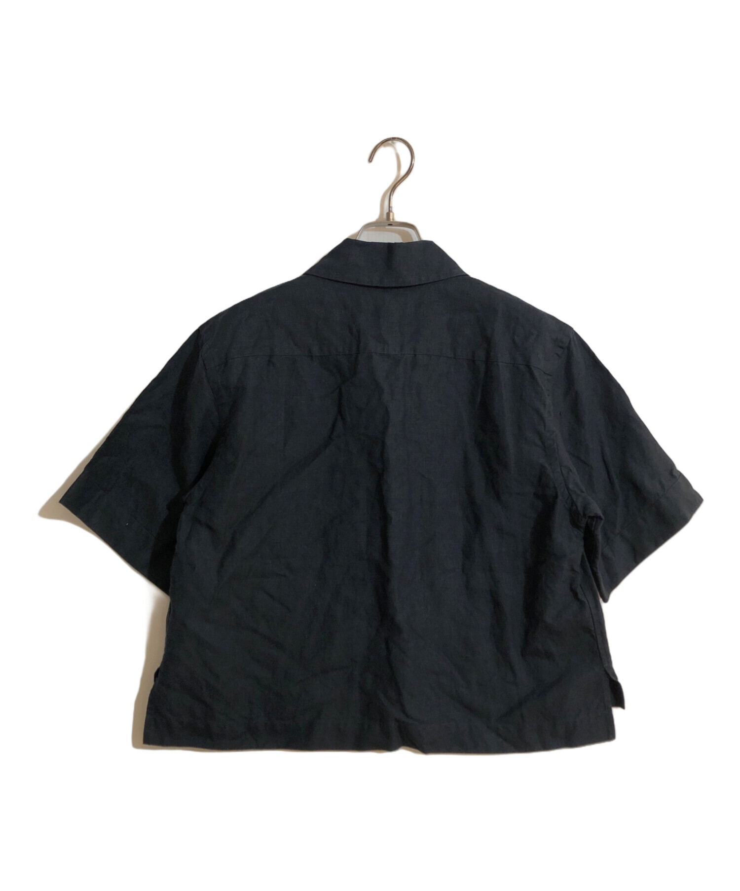 MARGARET HOWELL 半袖リネンシャツ　プルオーバー　カジュアル 中古・古着通販】MARGARET HOWELL (マーガレットハウエル