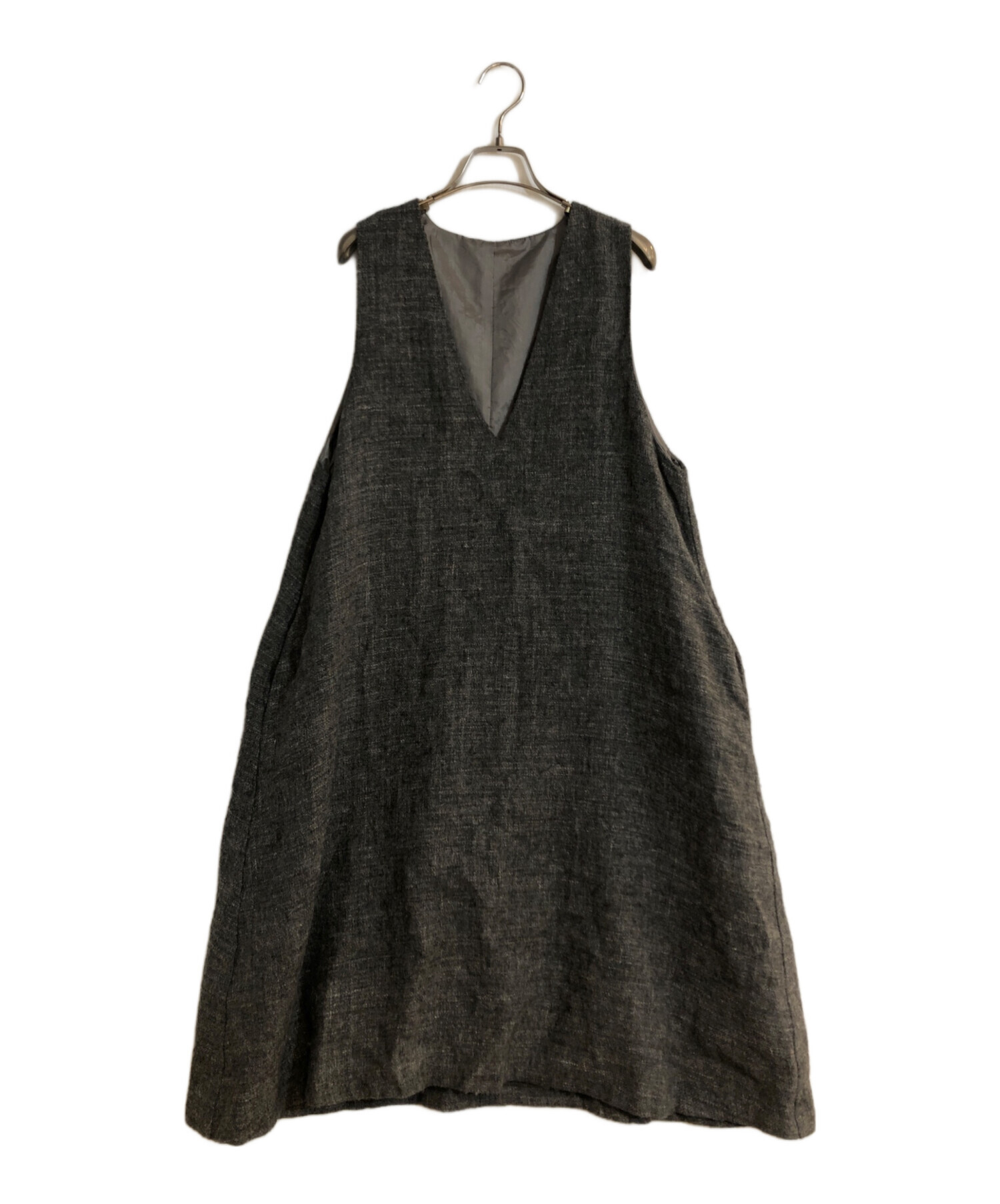 中川政七商店のジャンパースカート 中古・古着通販】中川政七商店 (ナカガワマサシチショウテン) ウール麻