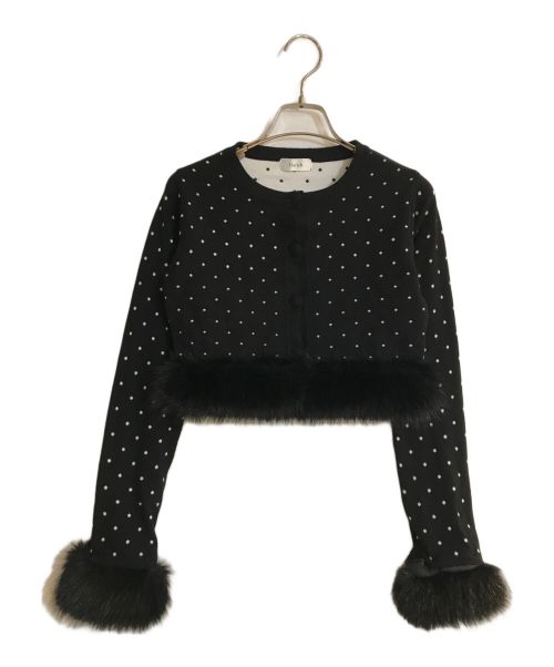 中古・古着通販】Darich (ダーリッチ) ドットジャガードフェザーニット