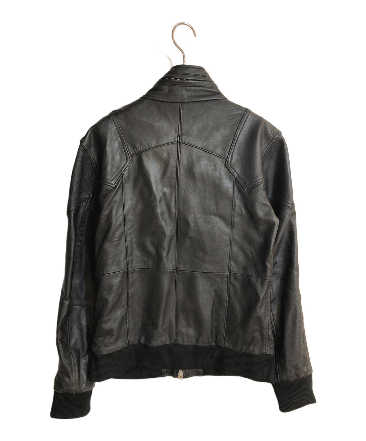 【羊革】LHP エルエイチピー レザージャケット シングルライダース 黒 2 L.H.P（エルエイチピー）の中古品の通販サイト セカンドストリート