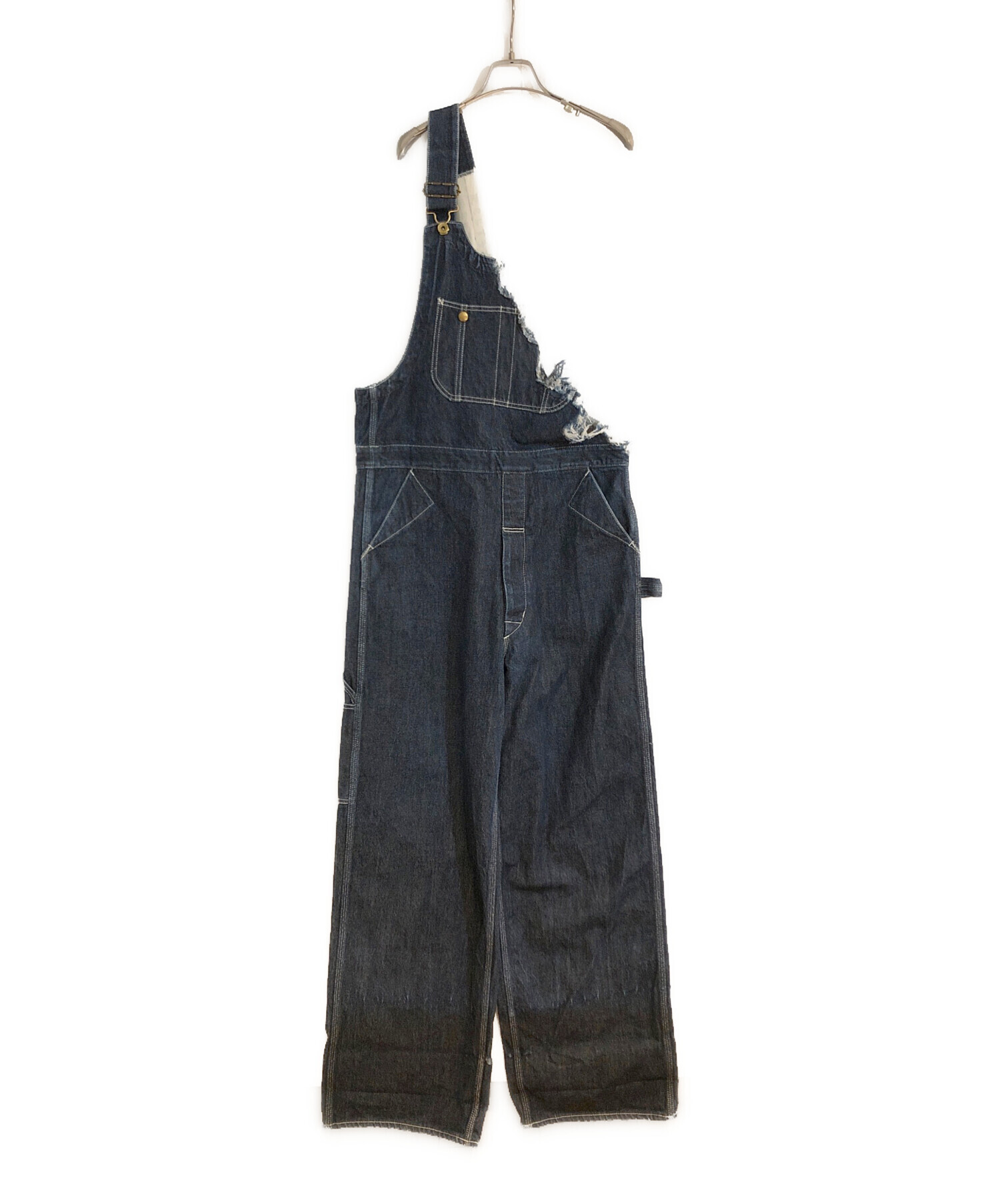 FACETASM オーバーオール 中古・古着通販】FACETASM (ファセッタズム) RIPPED ONE SHOULDER