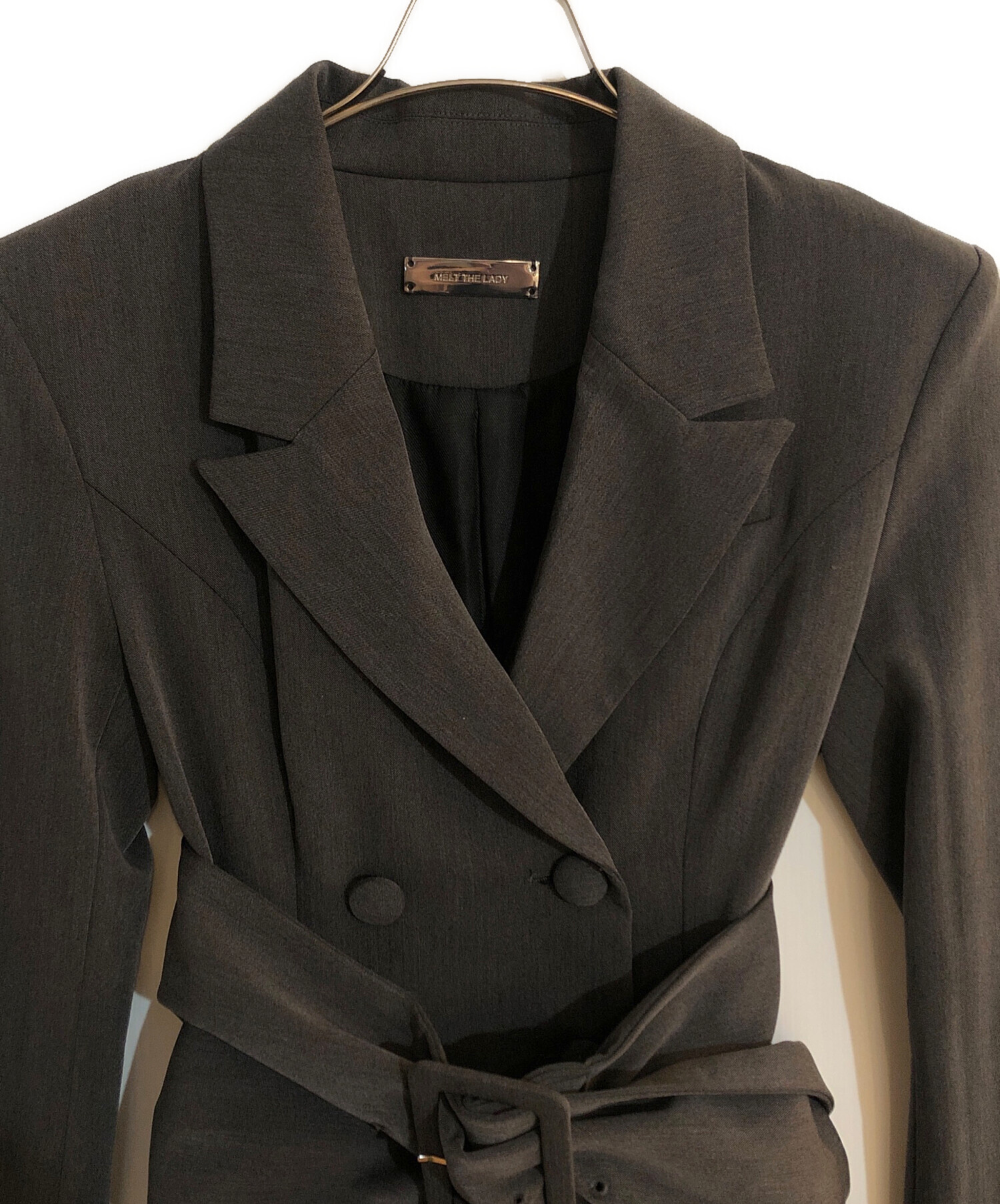 中古・古着通販】melt the lady (メルトザレディ) thick belt jacket