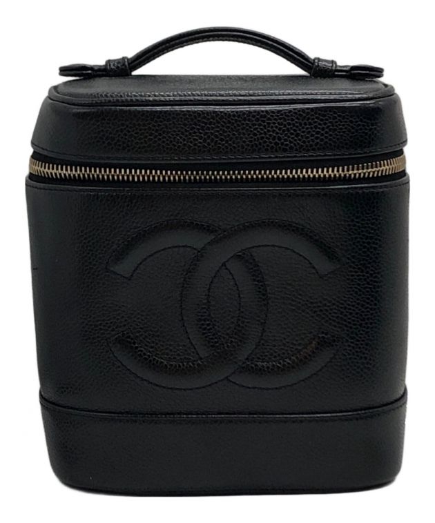 中古・古着通販】CHANEL (シャネル) キャビアスキンバニティバッグ