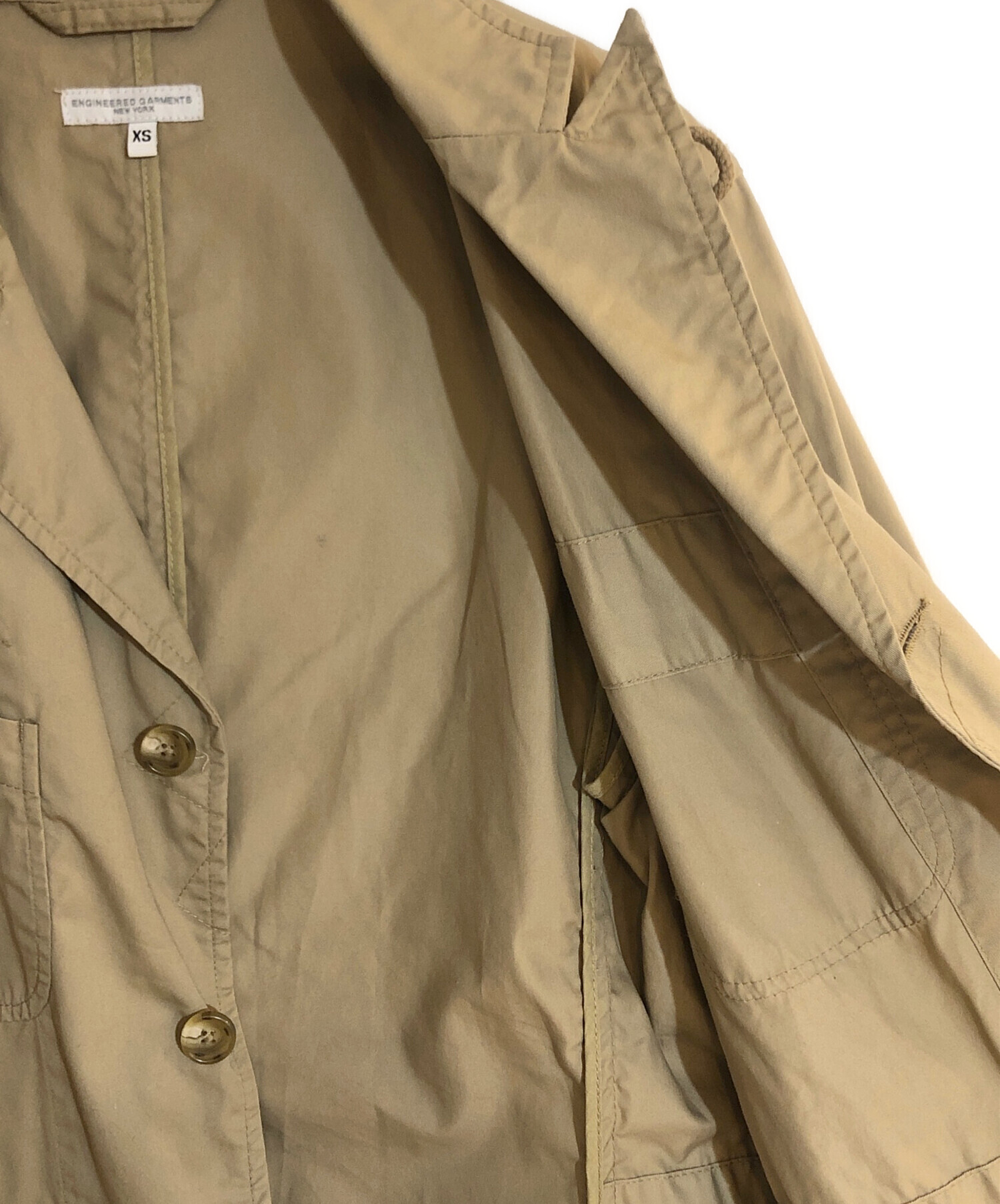 中古・古着通販】Engineered Garments (エンジニアド ガーメンツ) Bedford Jacket/ベッドフォードジャケット ベージュ  サイズ:XS｜ブランド・古着通販 トレファク公式【TREFAC FASHION】スマホサイト
