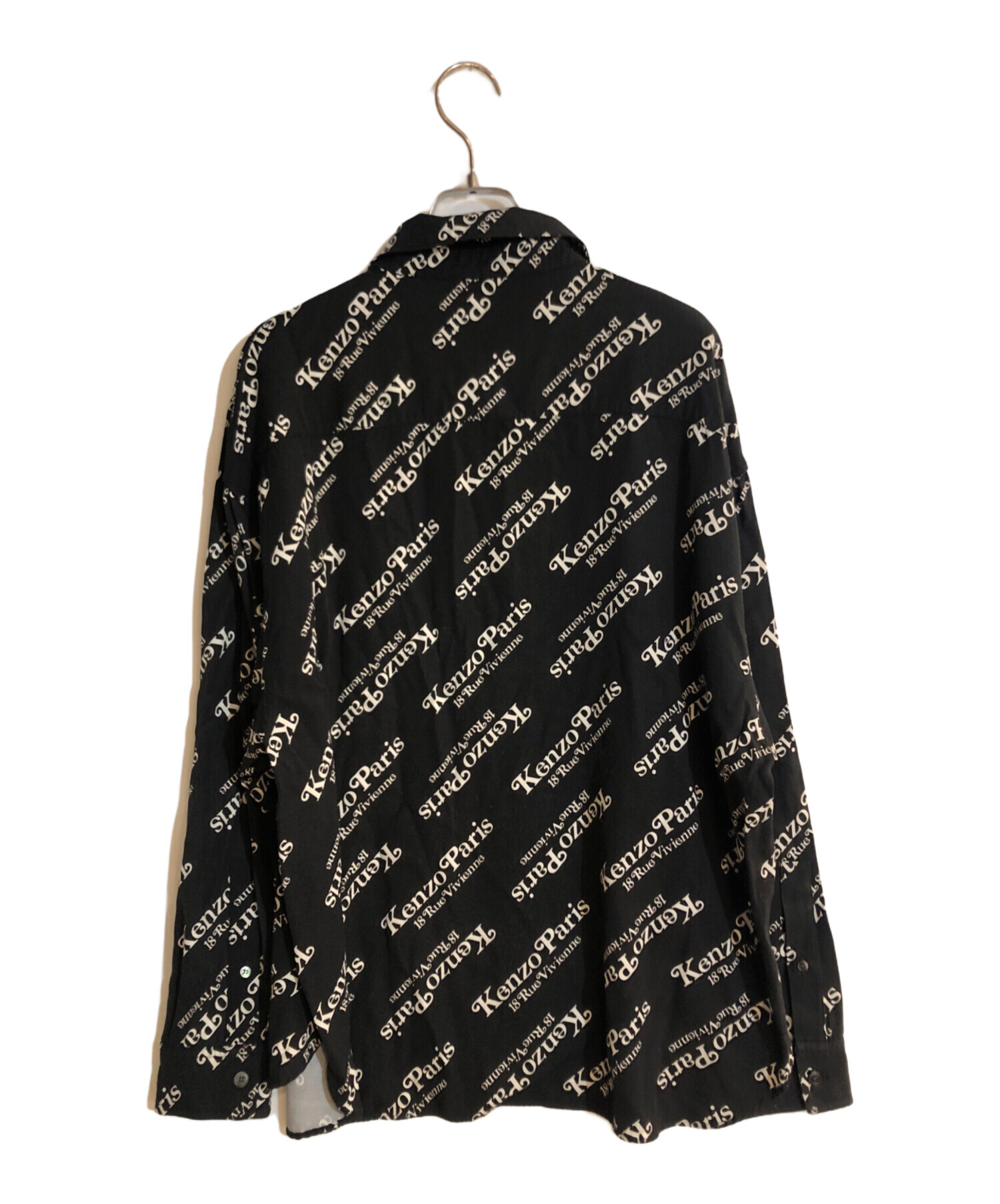 中古・古着通販】KENZO (ケンゾー) ロゴシャツ ブラック サイズ:38