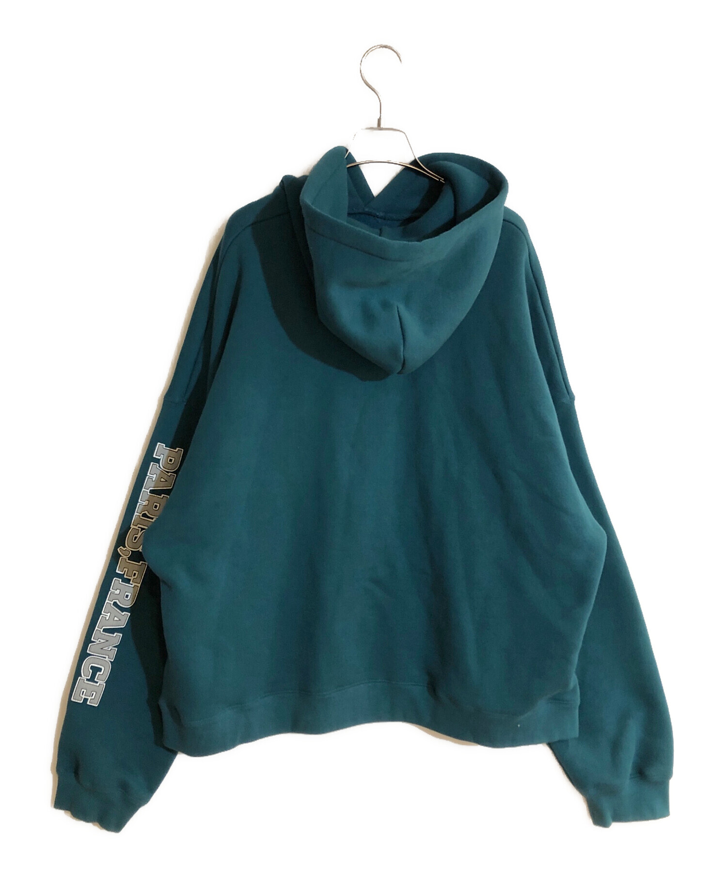 BALENCIAGA バレンシアガ  WIDE FIT HOODIE ダメージ加工 ロゴ フーディー メンズ 2 674986 TMVB5 BALENCIAGAターン ワイドフィット ジップアップ パーカー