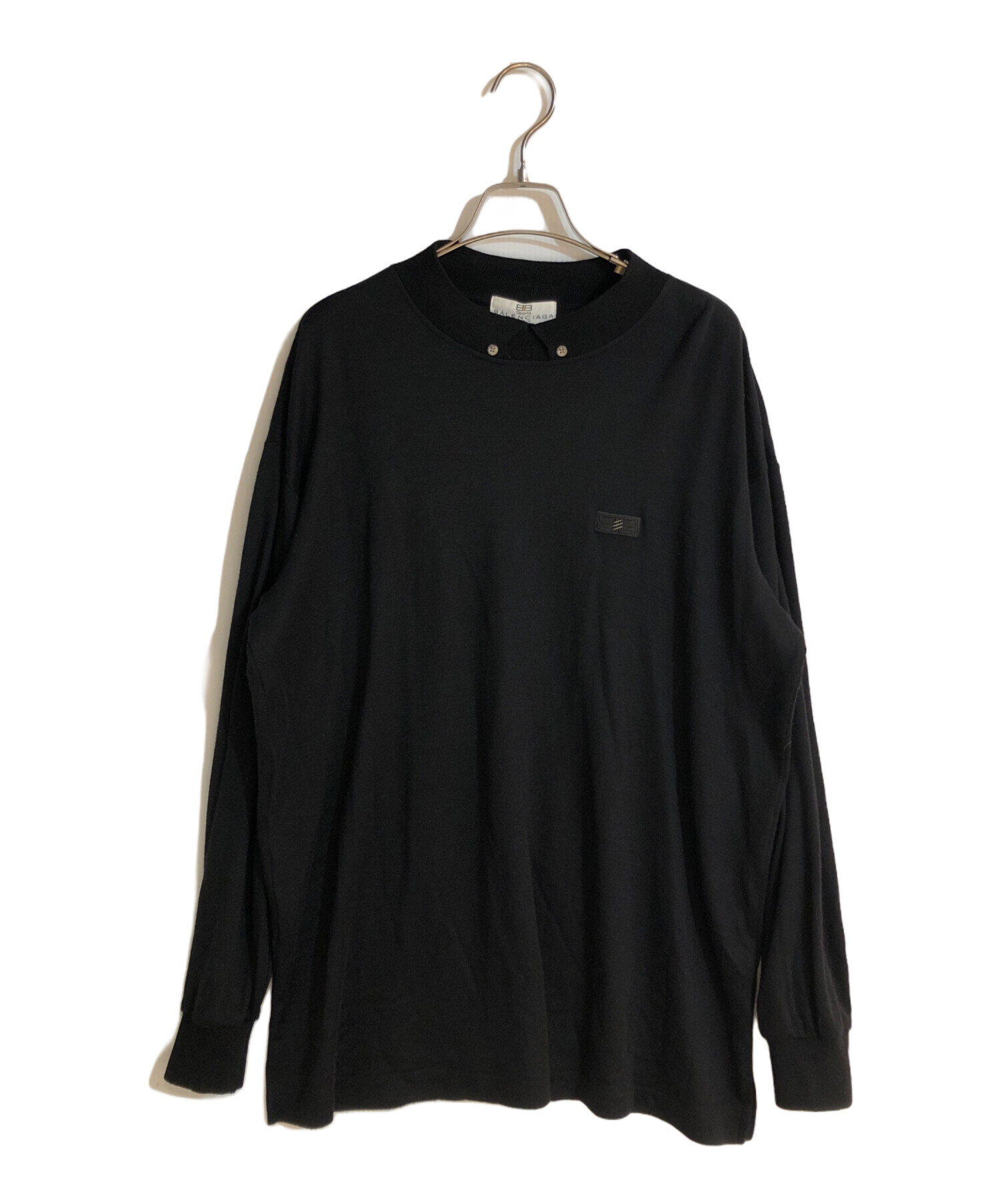 中古・古着通販】BALENCIAGA (バレンシアガ) オールドBBロゴ襟付き 