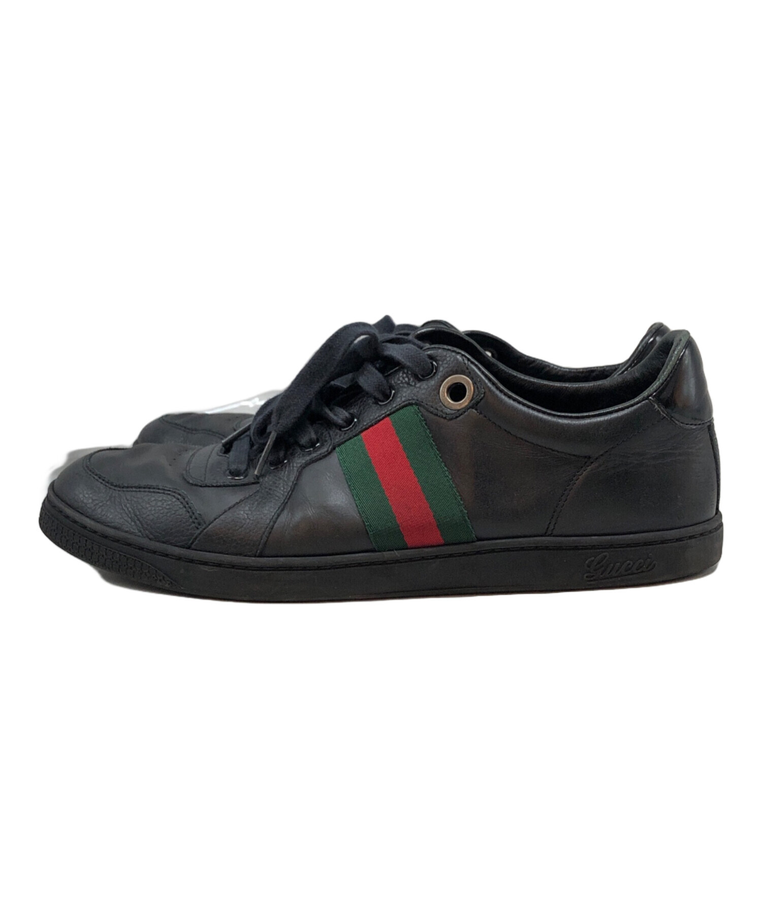 GUCCI ローカットスニーカー 中古・古着通販】GUCCI (グッチ) ローカットスニーカー ブラック
