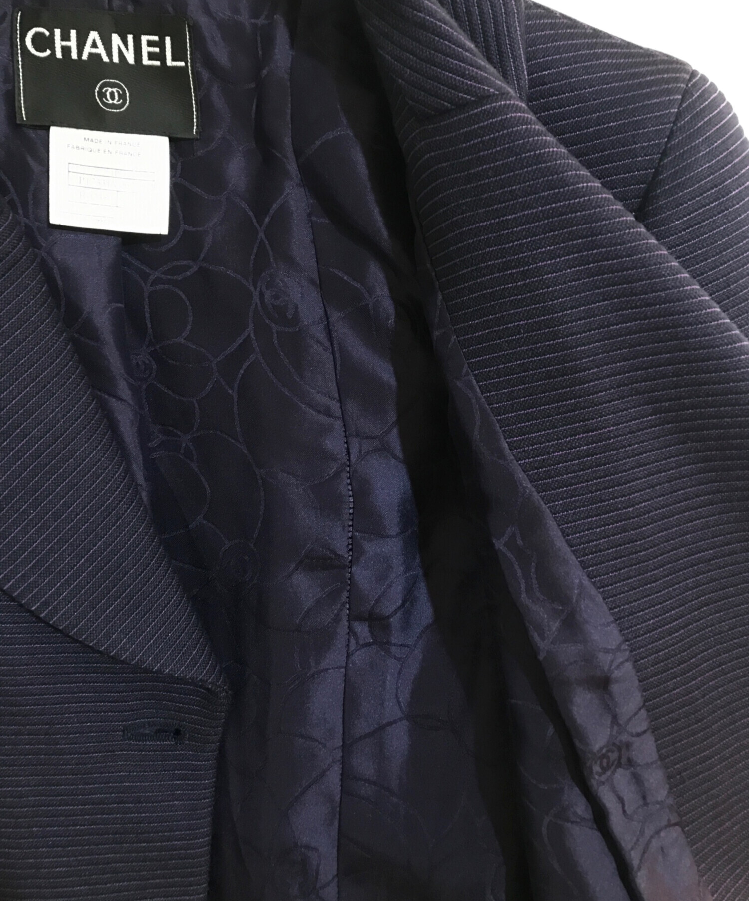 中古・古着通販】CHANEL (シャネル) テーラードジャケット パープル