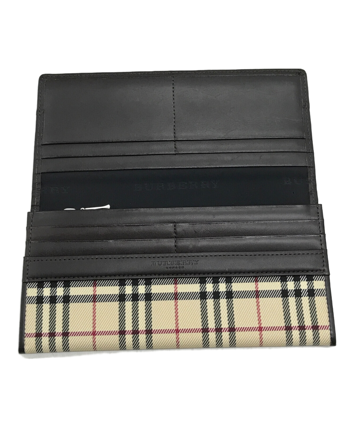 中古・古着通販】BURBERRY (バーバリー) ノバチェック柄長財布 