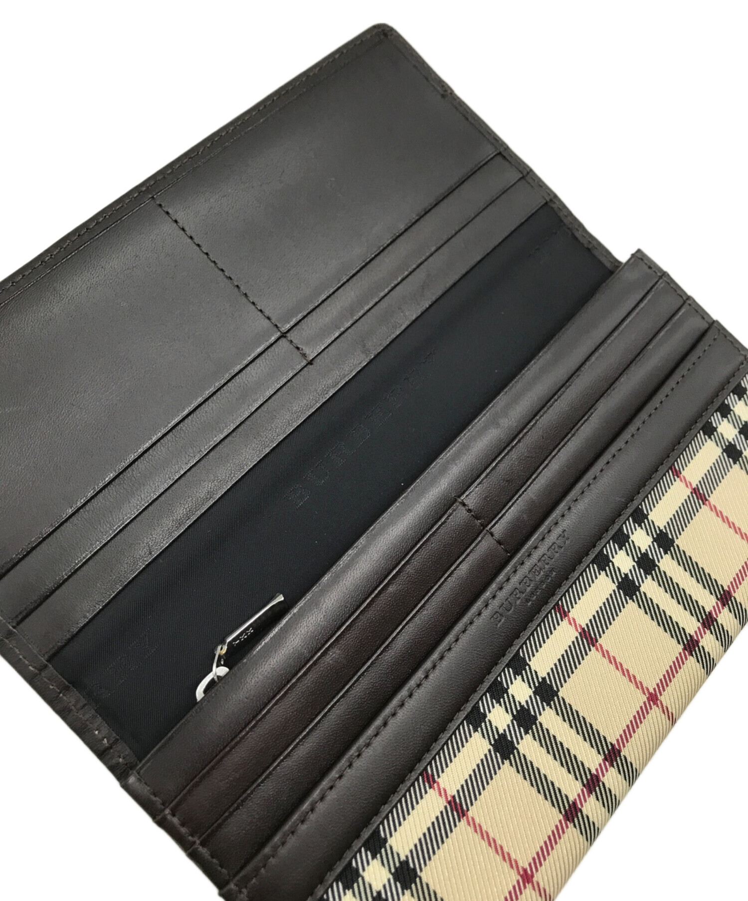 中古・古着通販】BURBERRY (バーバリー) ノバチェック柄長財布 