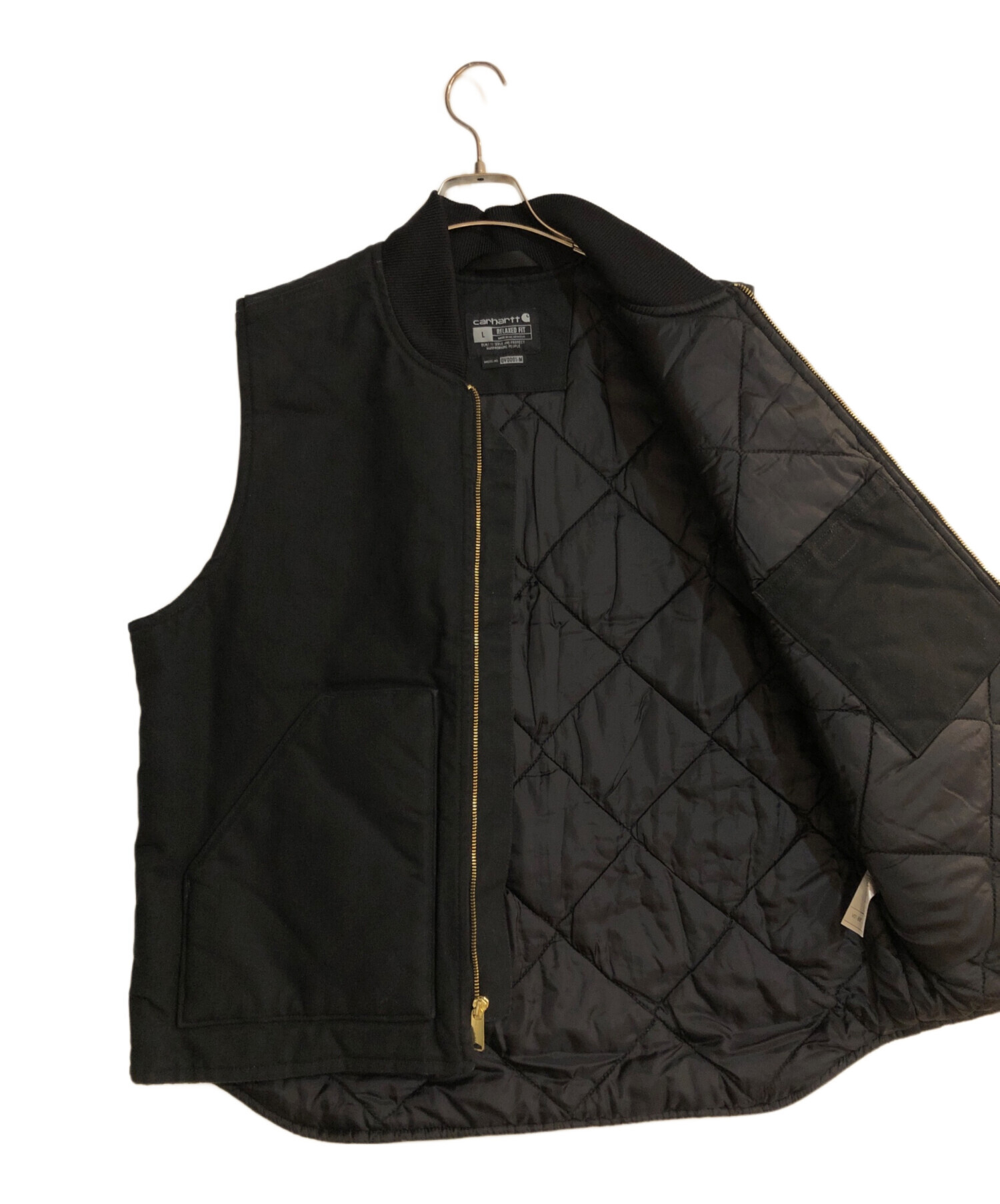 中古・古着通販】CarHartt (カーハート) ダックベスト ブラック サイズ