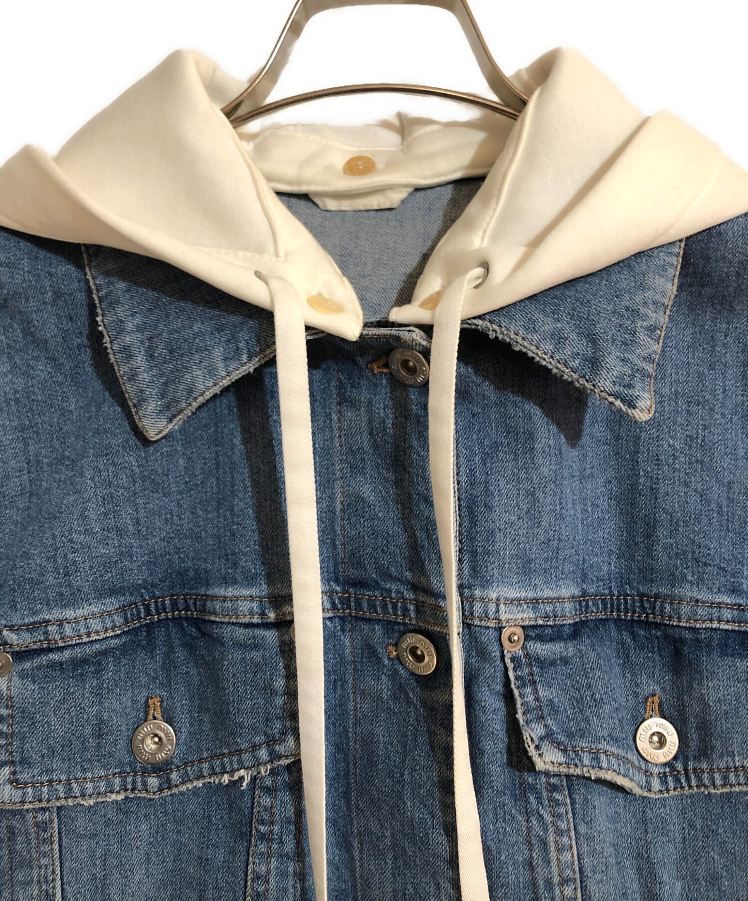 中古・古着通販】MIU MIU (ミュウミュウ) デニムジャケット インディゴ  