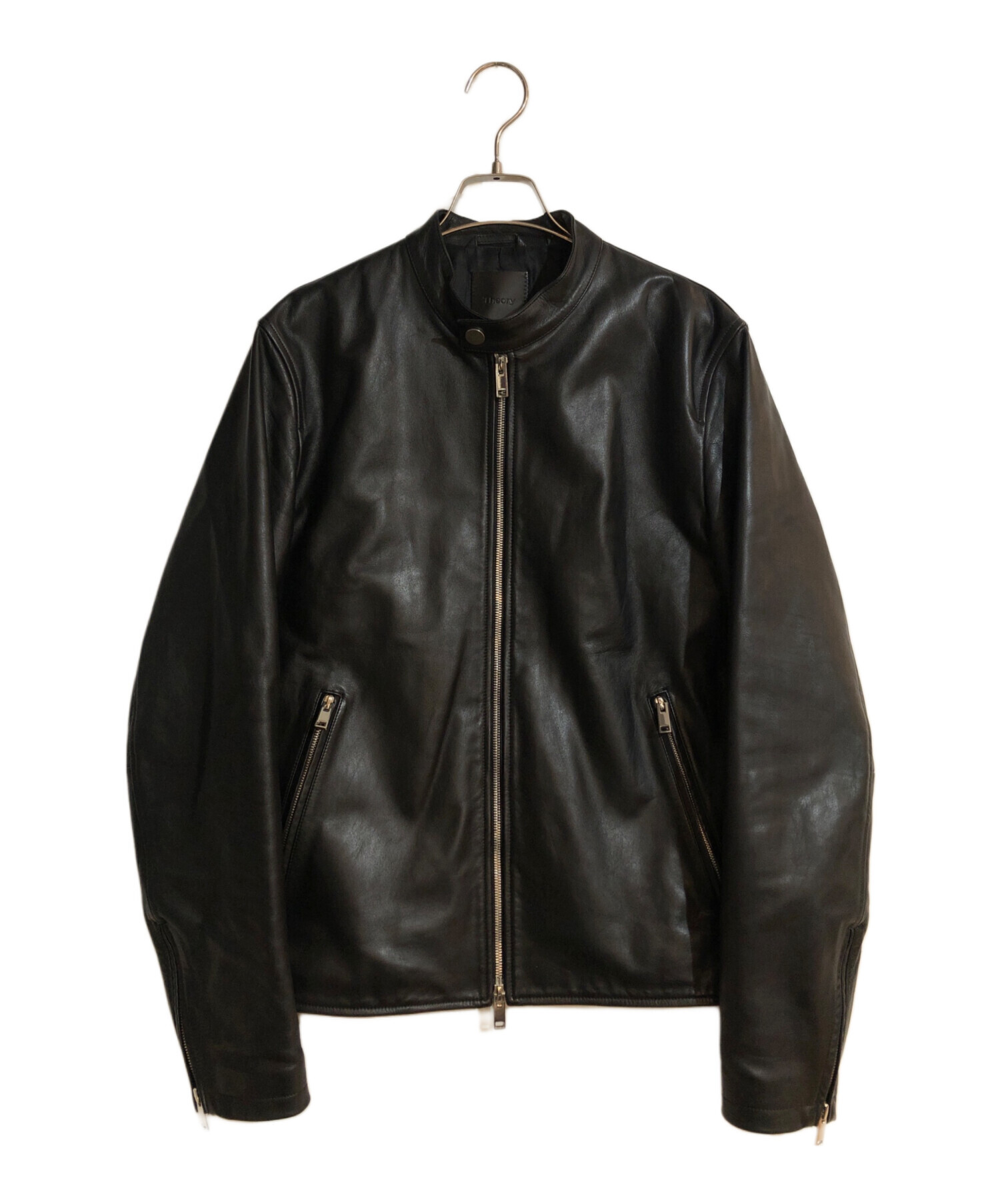 中古・古着通販】theory (セオリー) シングルライダースジャケット  