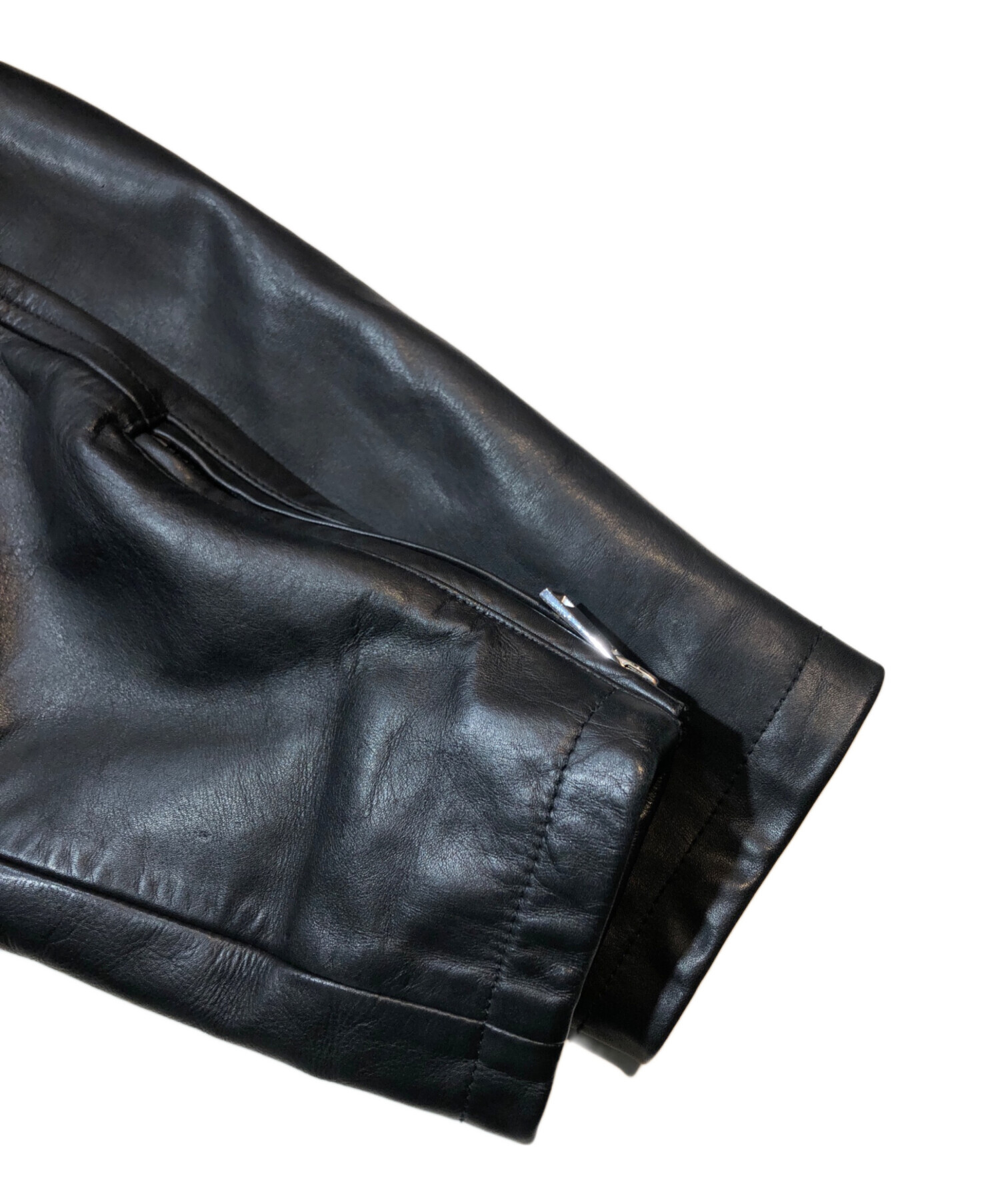 中古・古着通販】theory (セオリー) シングルライダースジャケット  