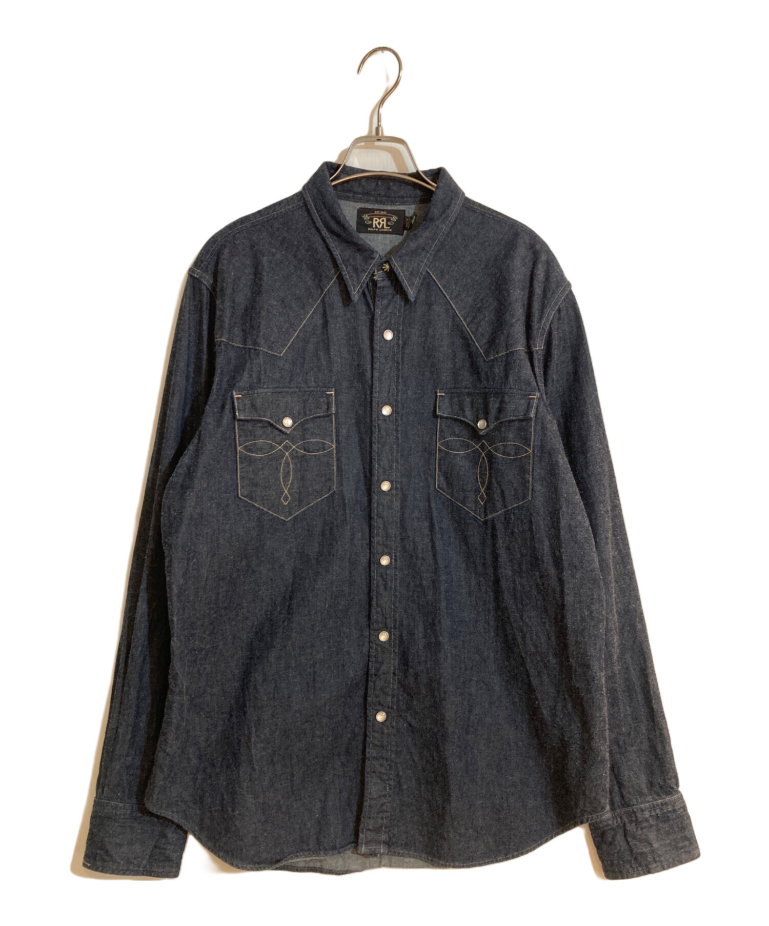 RRL インディゴデニムシャツ 希少】RRL/ダブルアールエル/ウエスタン