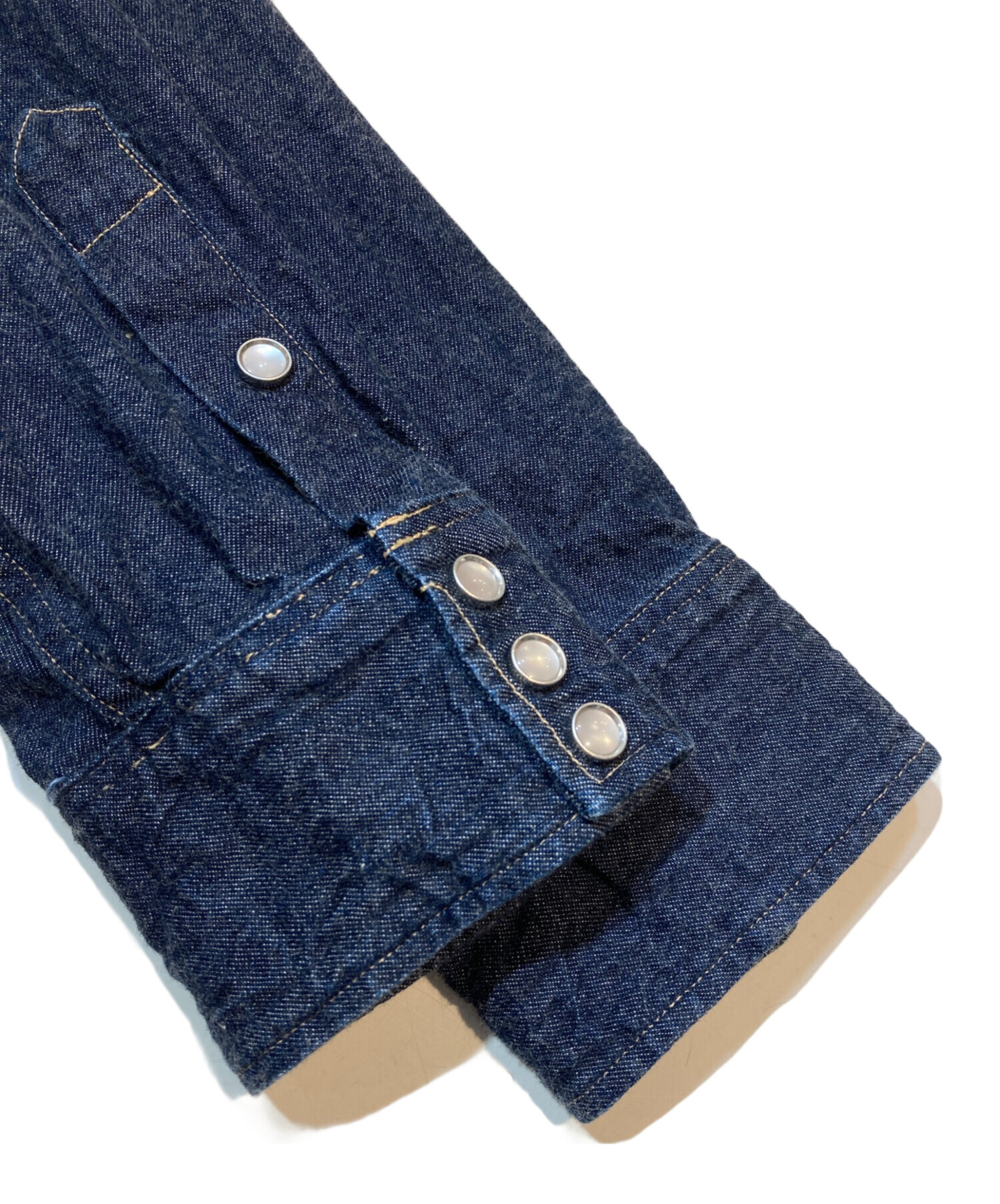 RRLダブルアールエル バッファローウエスタン DENIM SHIRT M ハード