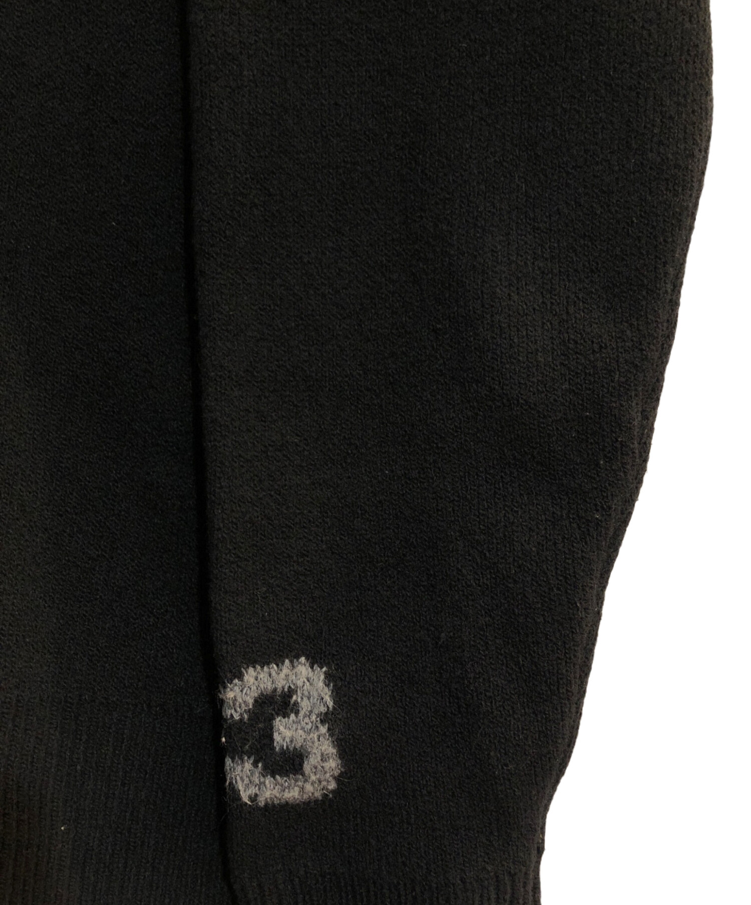 中古・古着通販】Y-3 (ワイスリー) GRAPHIC KNIT CARDIGAN ブラック