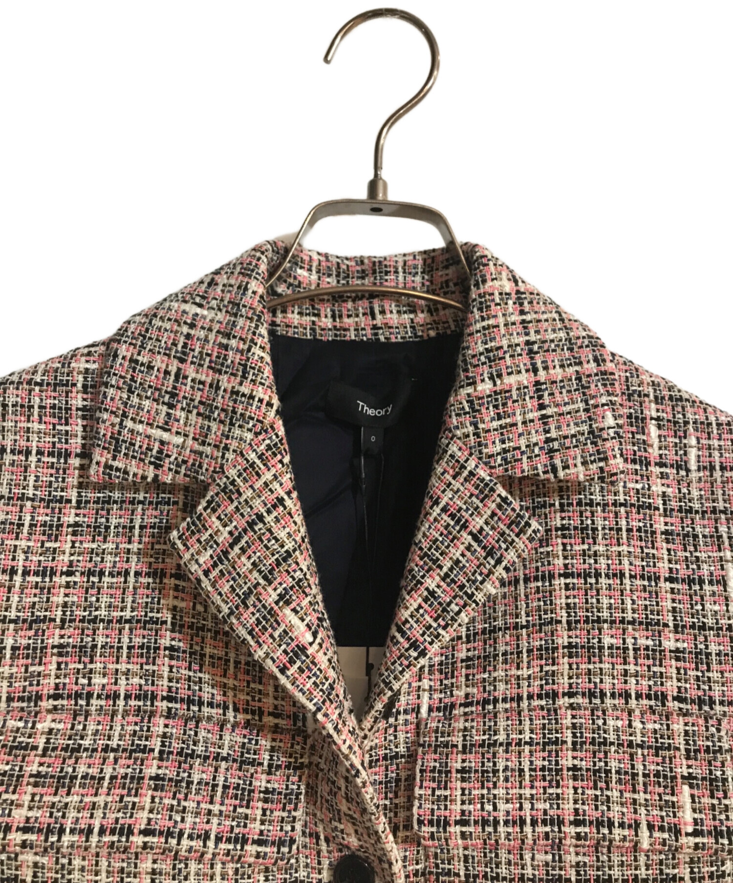 新品 タグ付き Theory ツイード ジャケット ベージュ系 М（表記S） 中古・古着通販】theory (セオリー) MULTICOLOR TWEED/PATCH