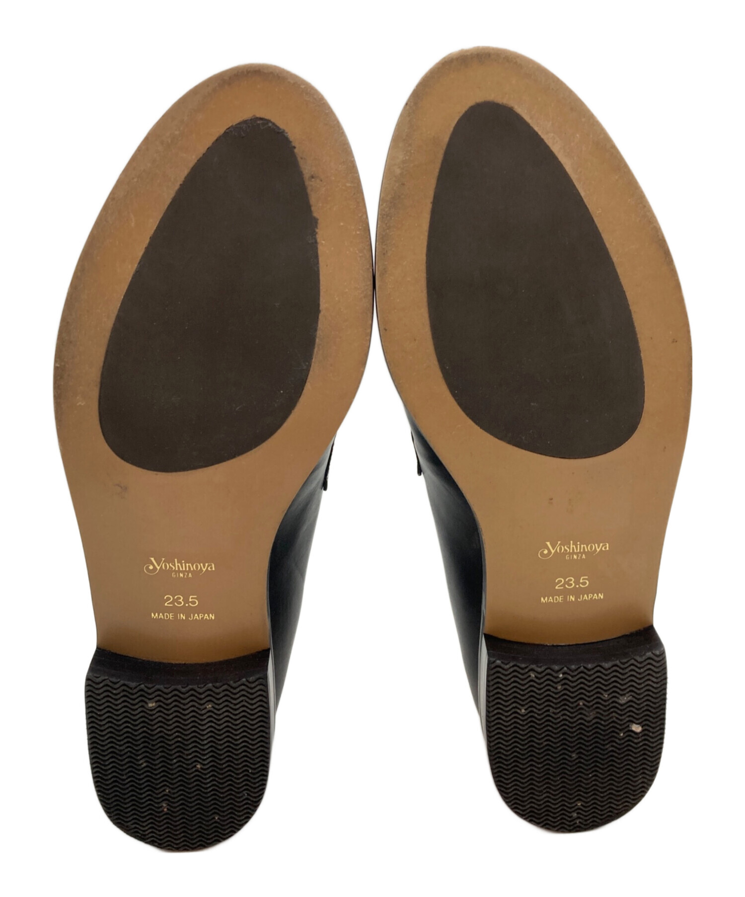 中古・古着通販】GINZA yoshinoya (銀座ヨシノヤ) バイカラーコインローファー ブラック×ホワイト サイズ:23.5｜ブランド・古着通販  トレファク公式【TREFAC FASHION】スマホサイト