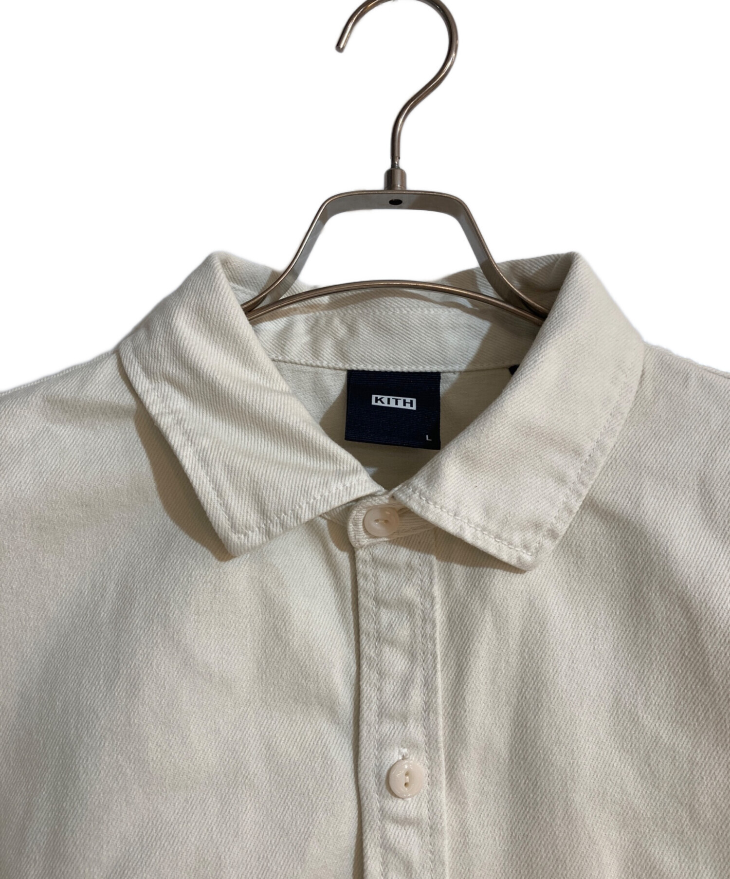 中古・古着通販】KITH (キス) ヘビーオンスコットンシャツ アイボリー 