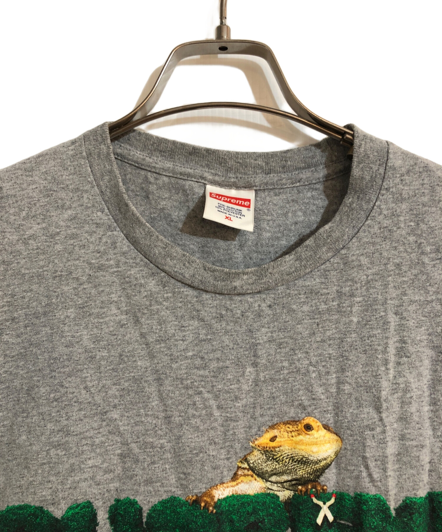 中古・古着通販】SUPREME (シュプリーム) lizard tee グレー サイズ:XL  