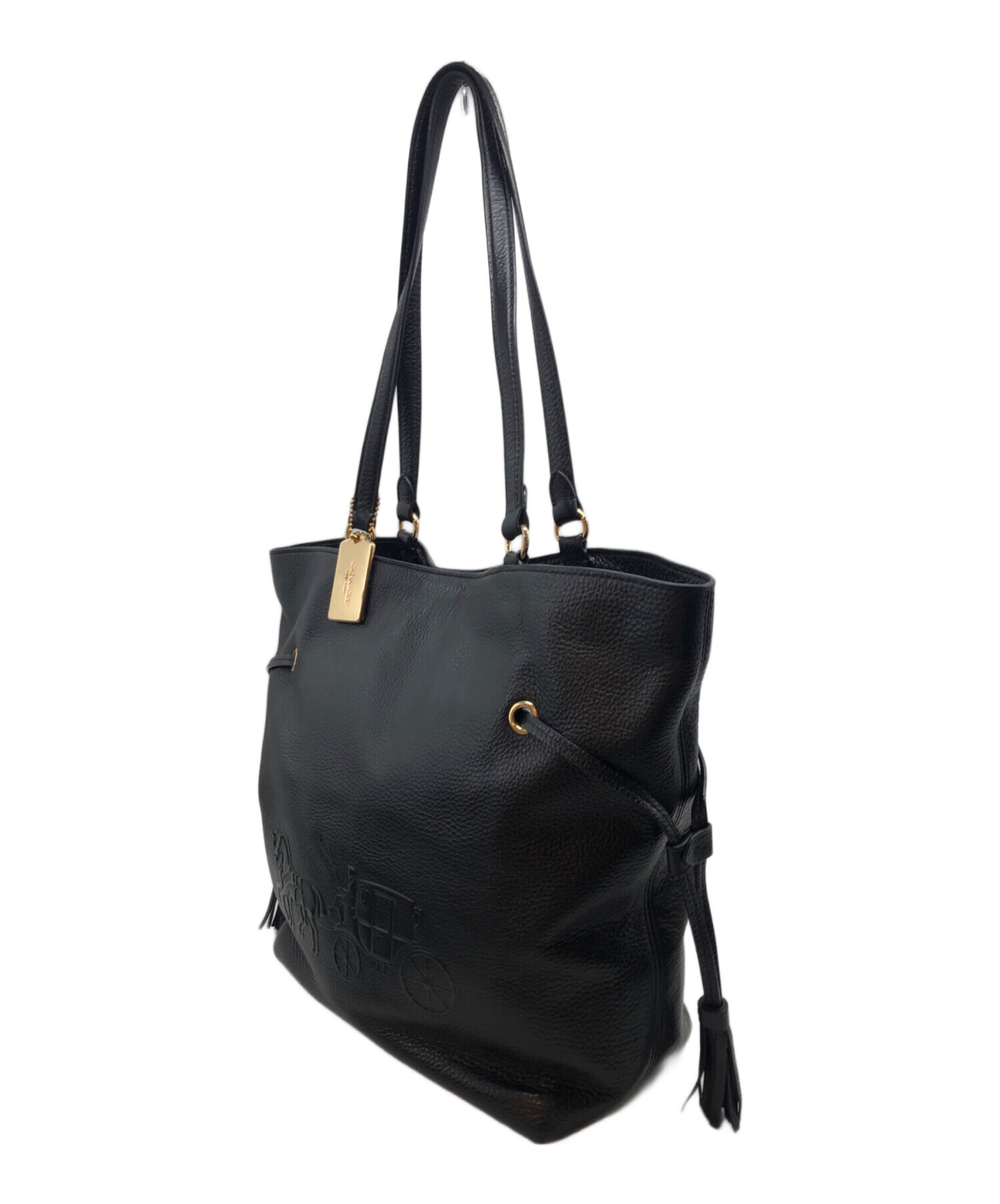中古・古着通販】COACH (コーチ) アンディトートバッグ ブラック 